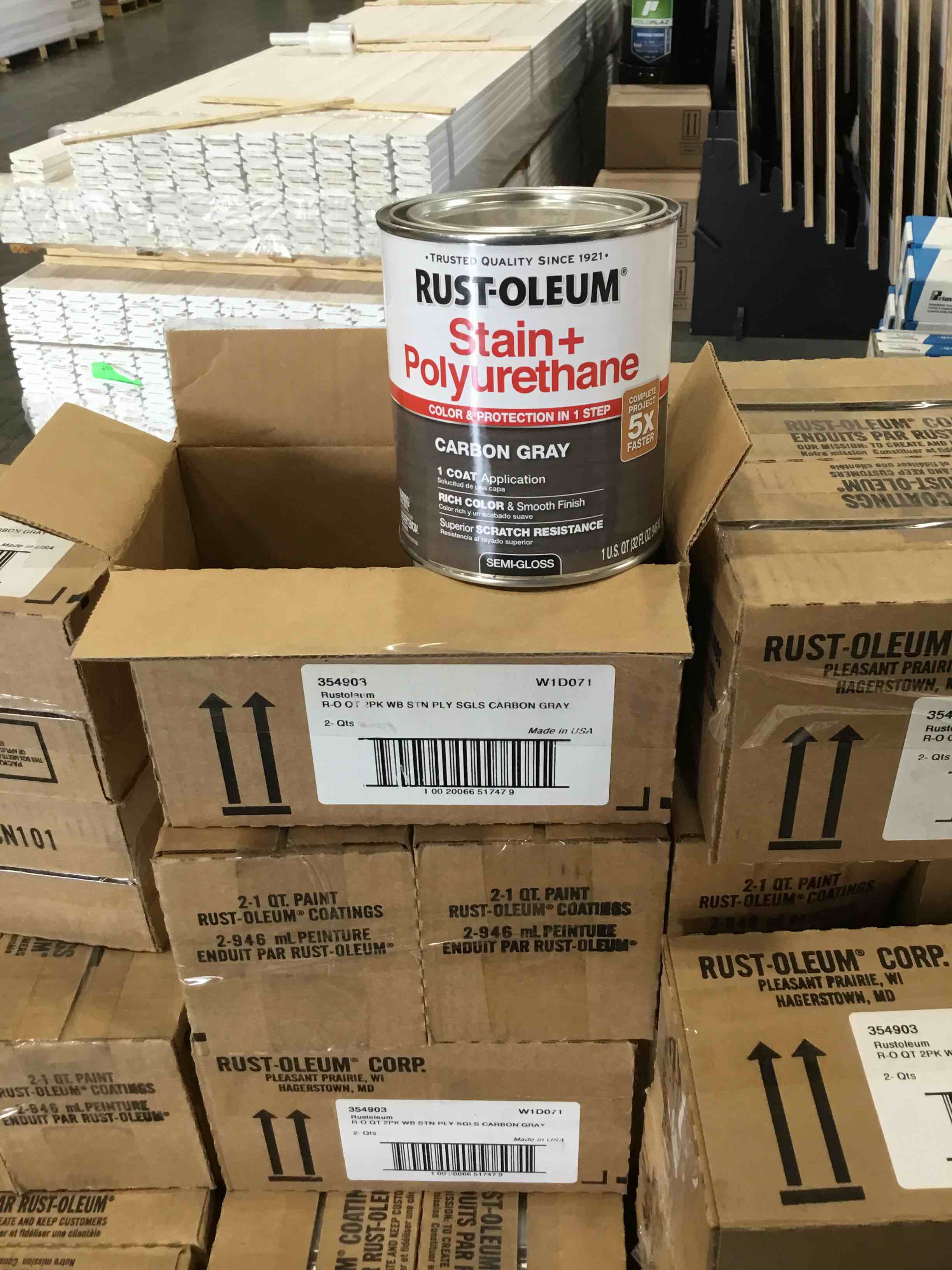 Rust Oleum Stain - lots of 4 quarts - great for crafting or small projects! SATURDAY PICKUP AVAILABLE!