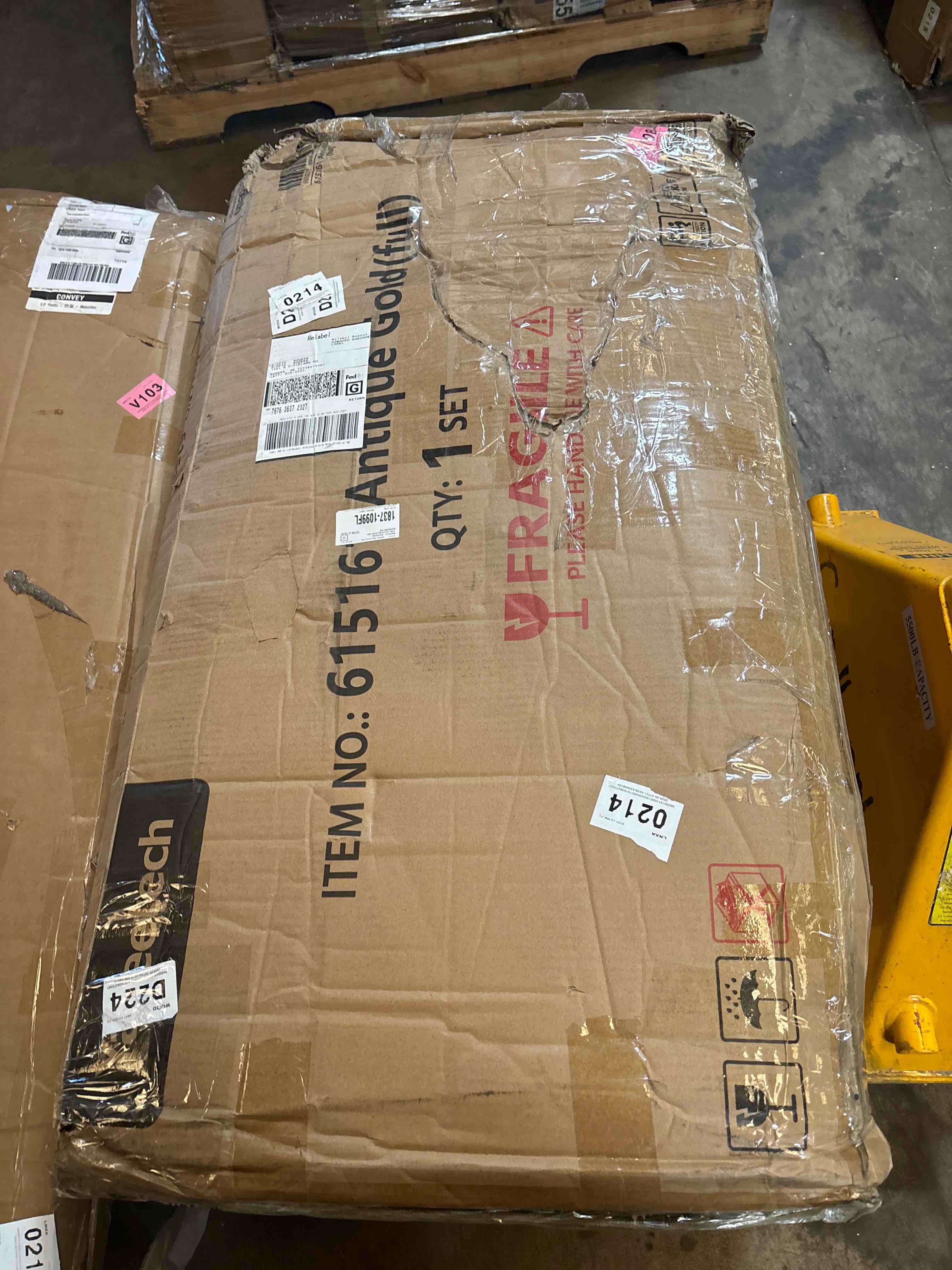 Valor Bed Frames Metal Platform Bed with Headboard ONLY ONE BOX MAT BE MISSING ITEMS,