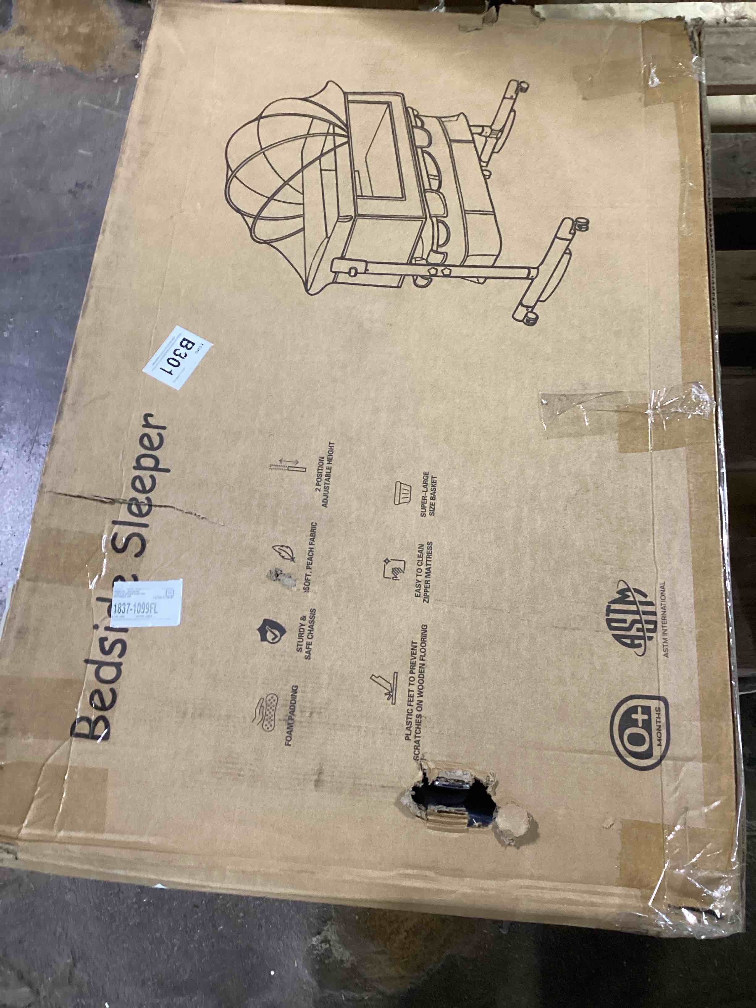 4 In 1 Baby Basinet, Bedside Bassinet For Baby, Height Adjustable Bassinet Bedside Sleeper With Lockable Wheels & Mosquito Nets