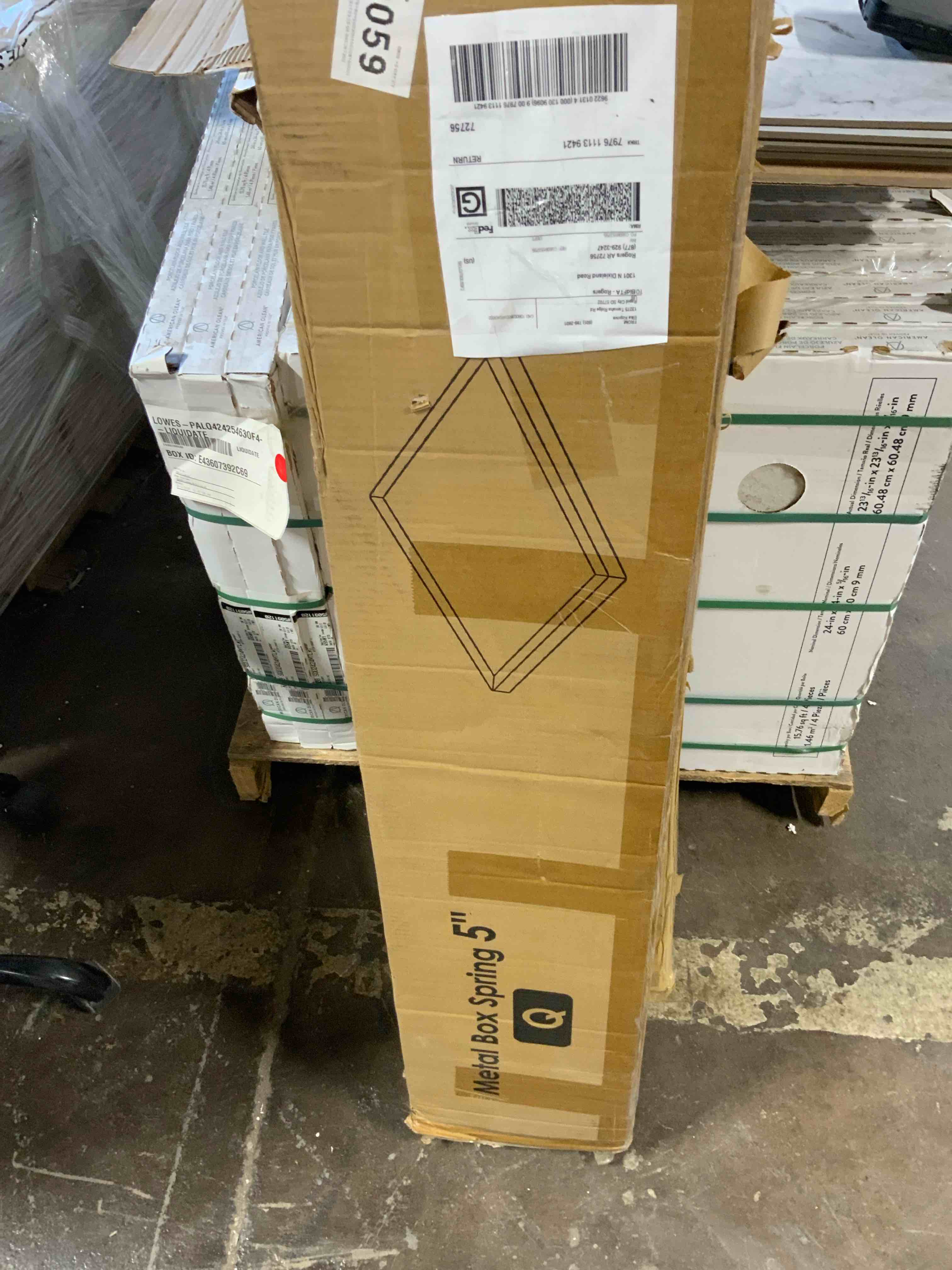 5” metal box springs