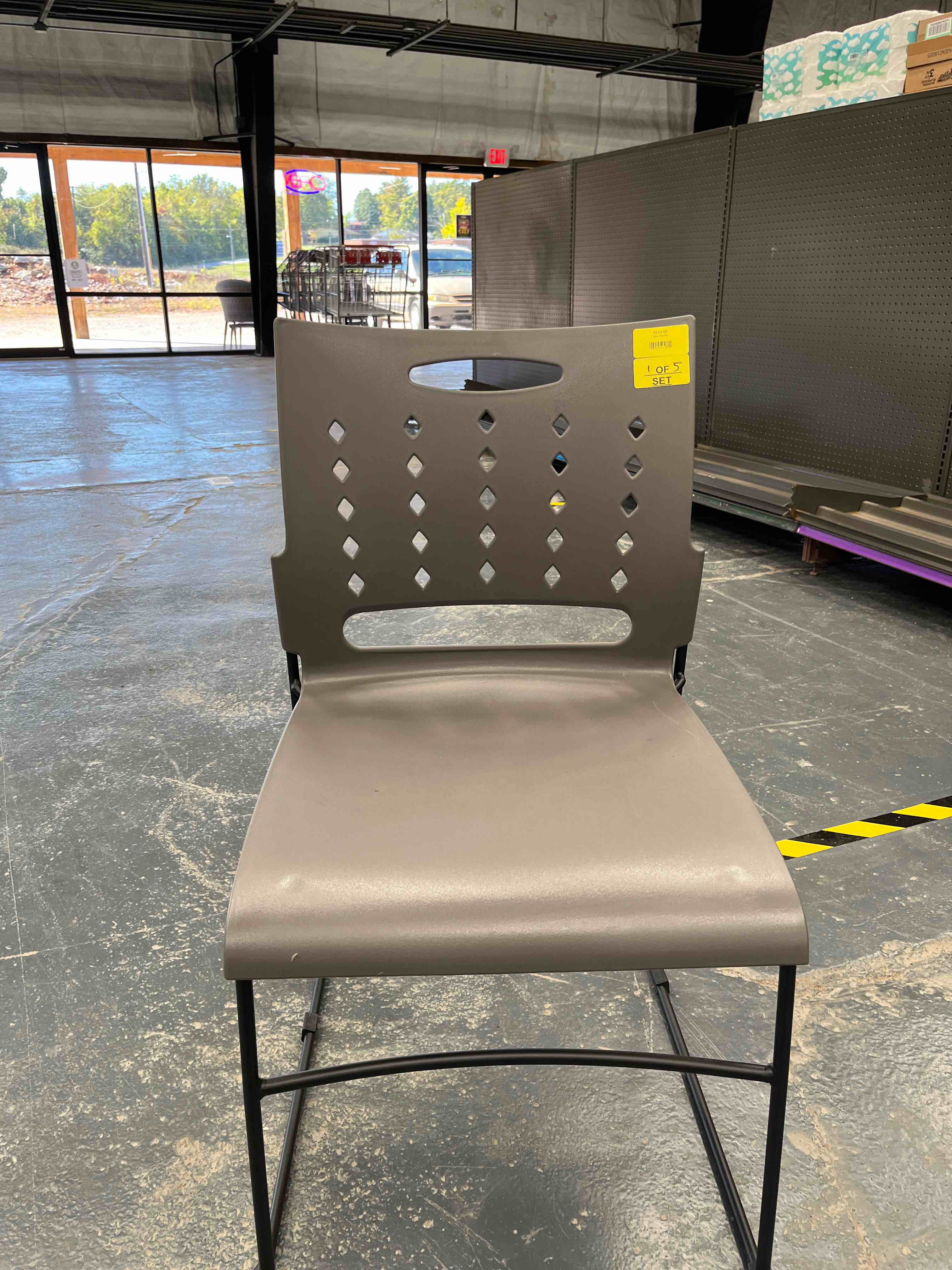 5 Stackable Metal Event Chairs