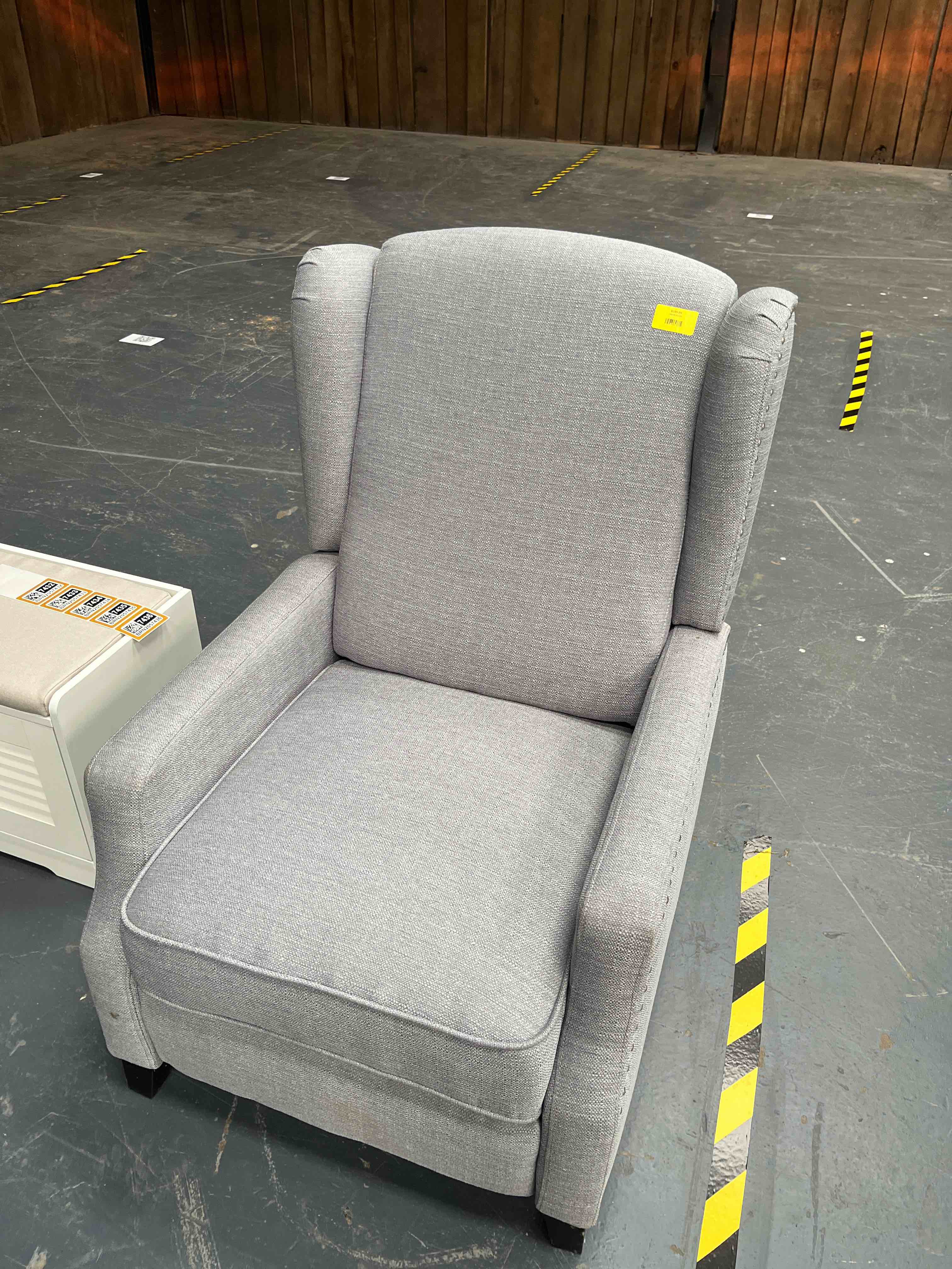 Grey Wing Back Recliner