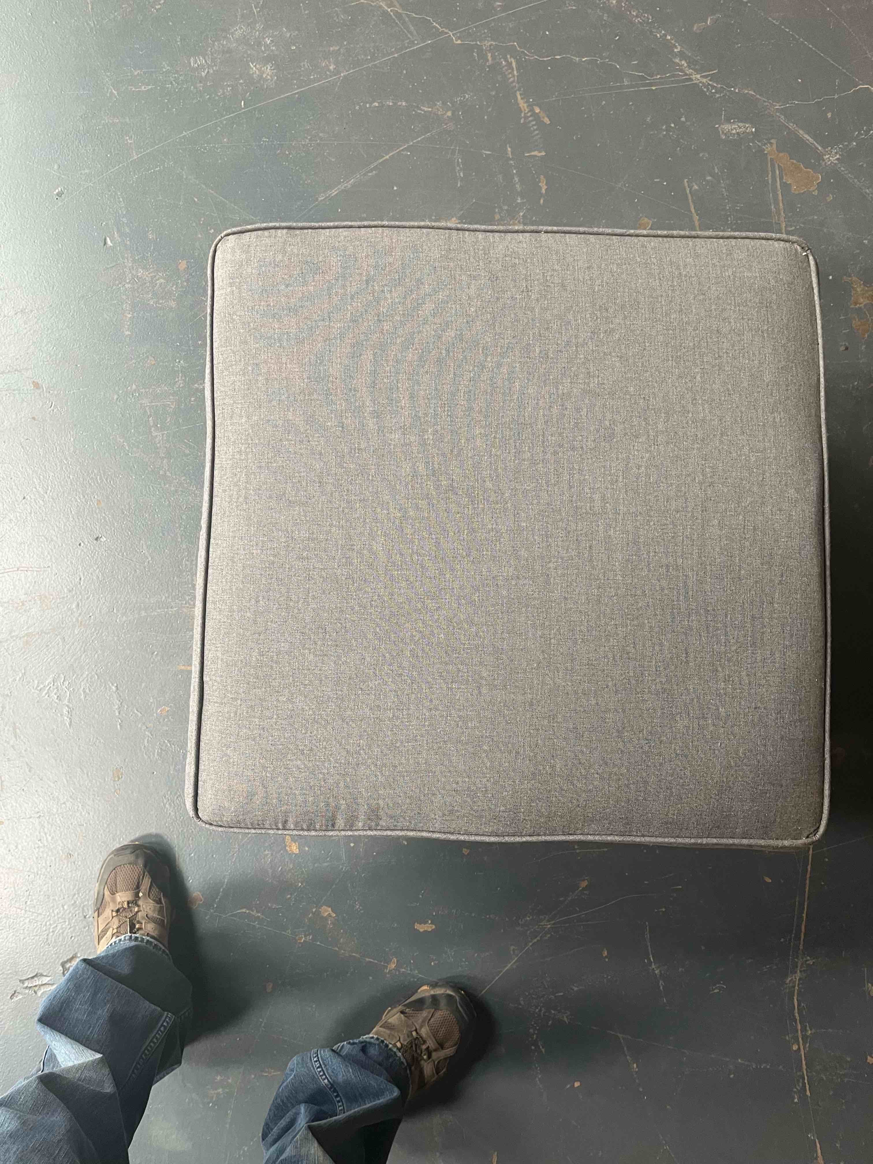 sunbrella rattan ottoman 