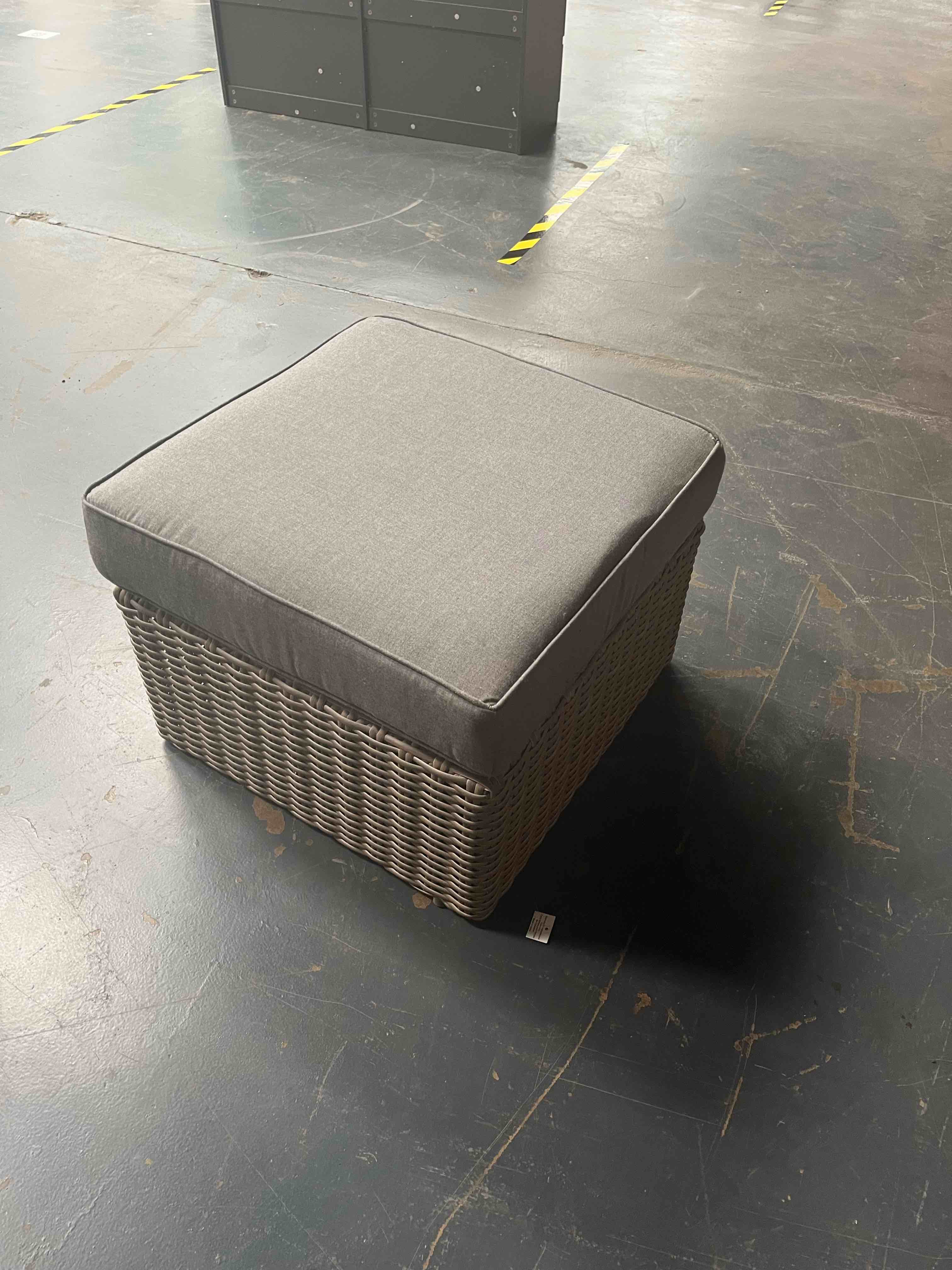 sunbrella rattan ottoman 