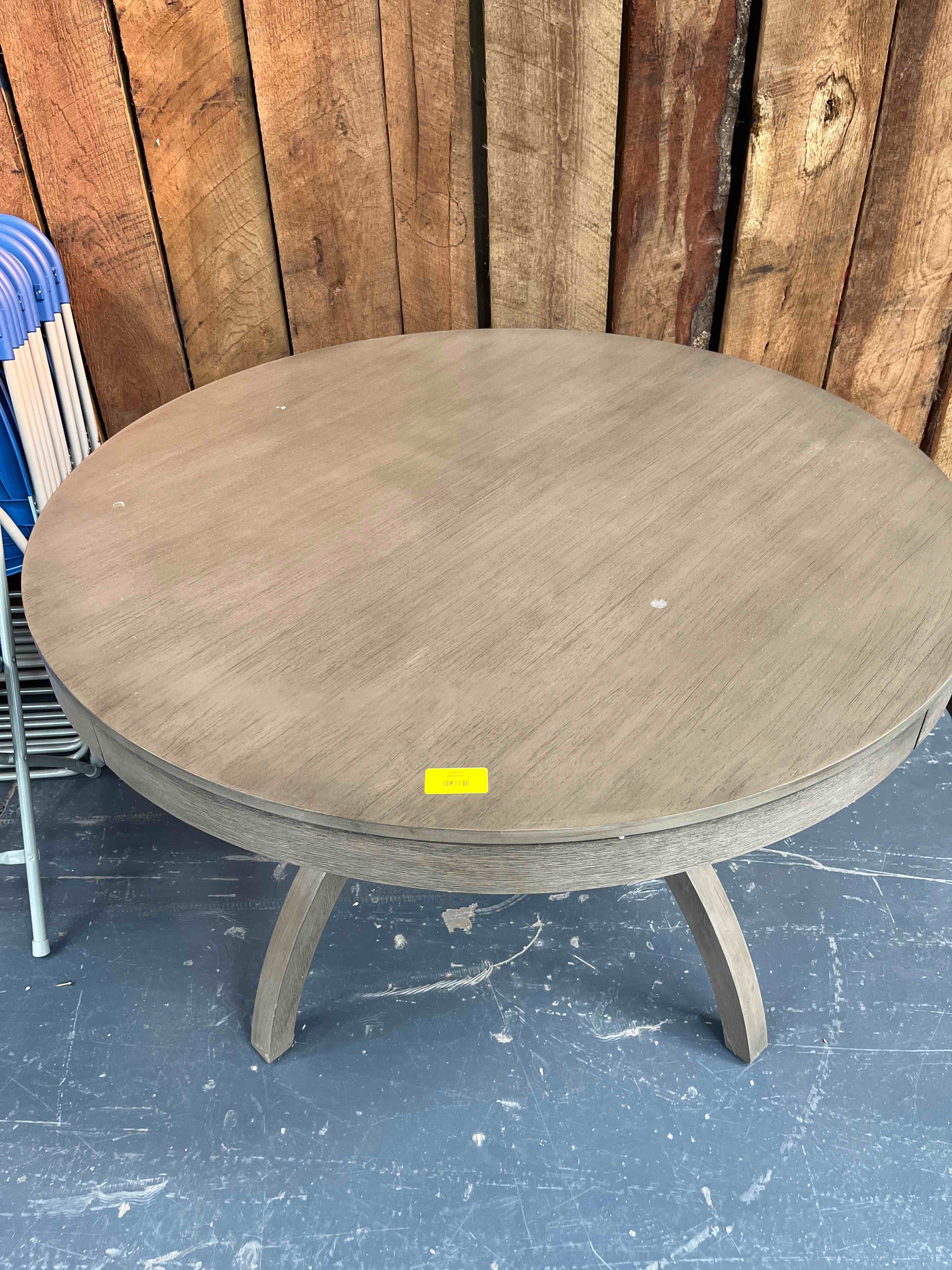 Large Round Wood Dining Table