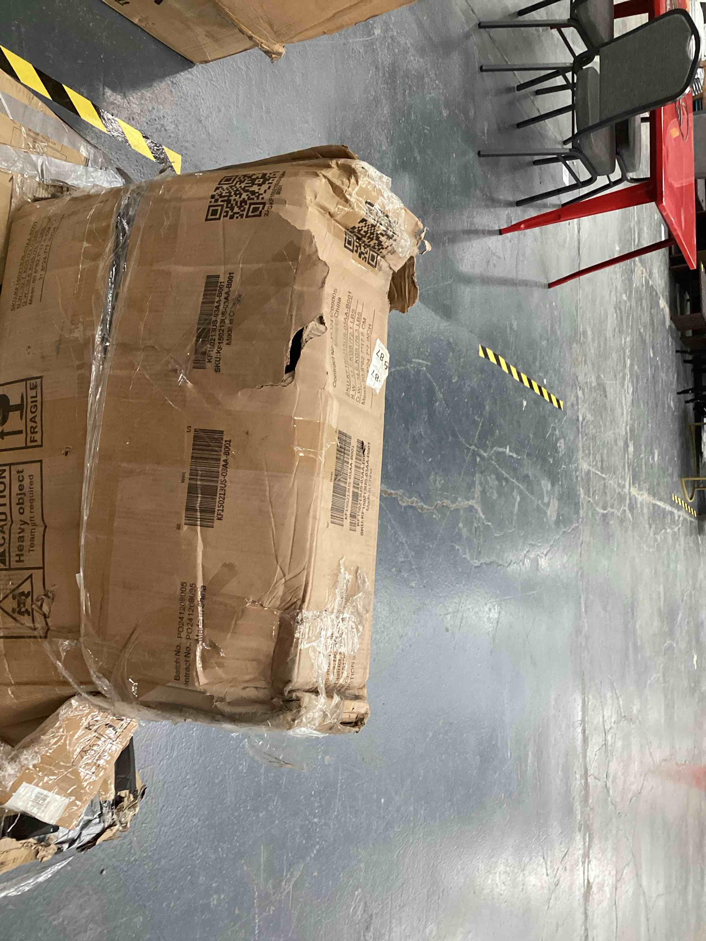 Bernarrdetta 63 W L-Shaped Lift Desk BOX 1