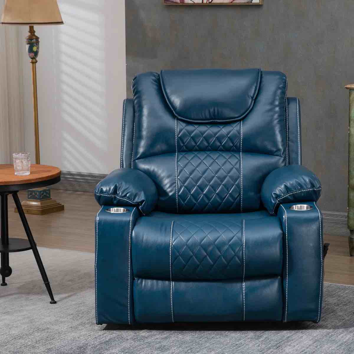 palmera 38"w dual electric power lift recliner chair with massage and heat, 180 degrees