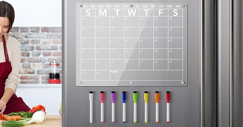 Magnetic Acrylic Calendar 