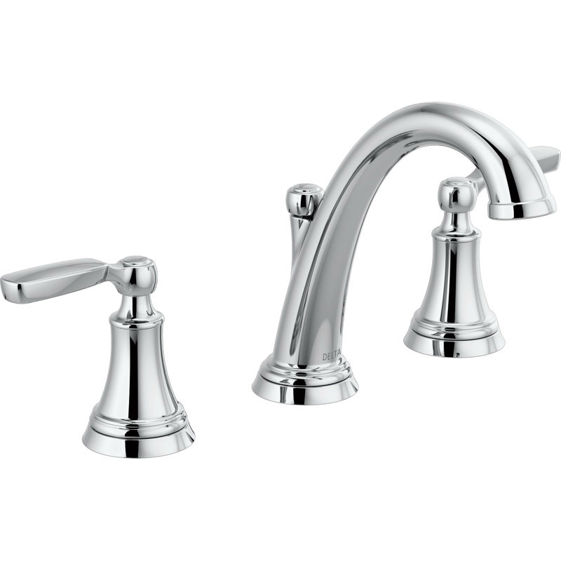 Widespread Bathroom Faucet with Drain Assembly WAFAIR
