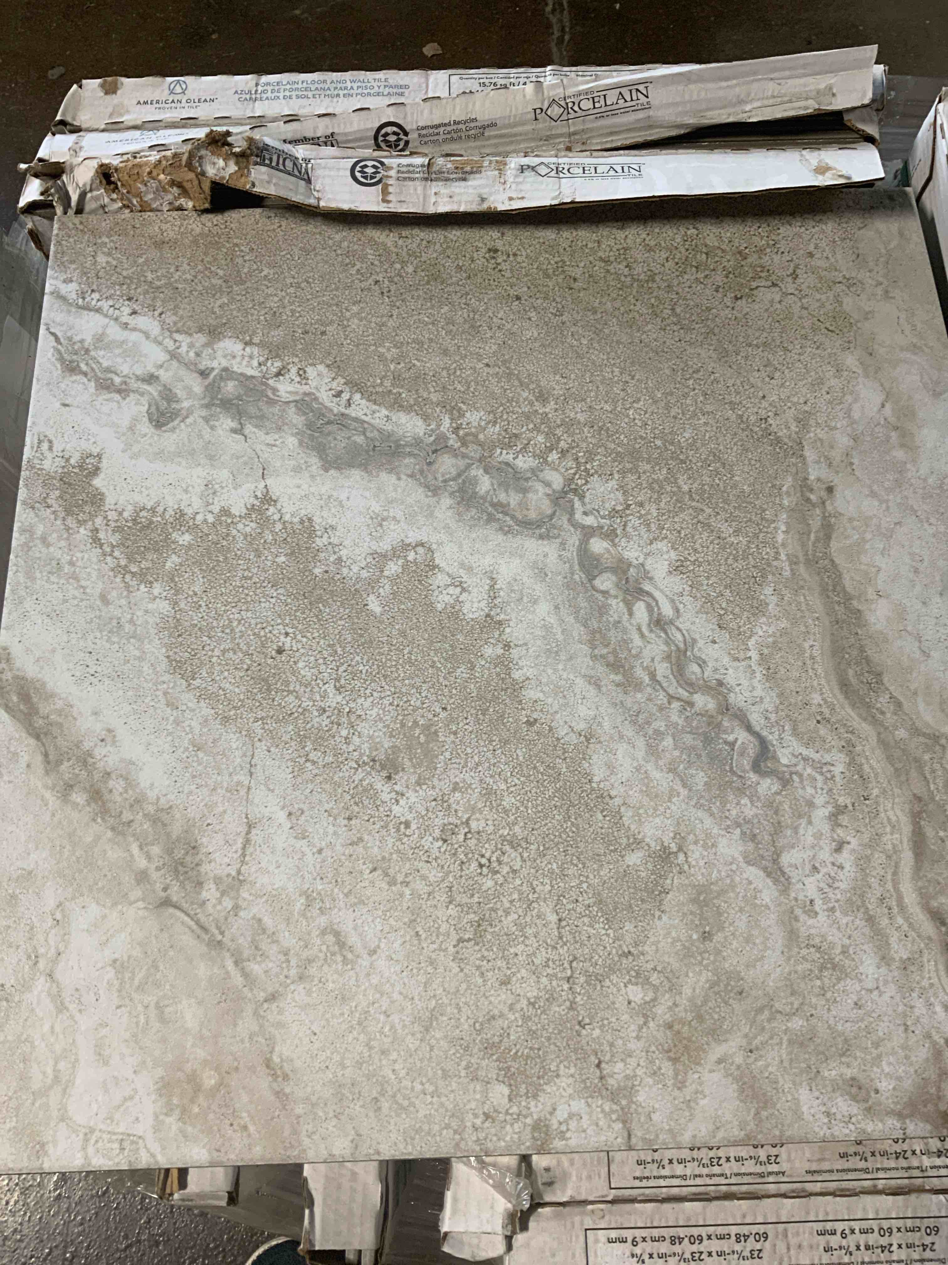 American Olean Porcelain Tile 346 sq ft
