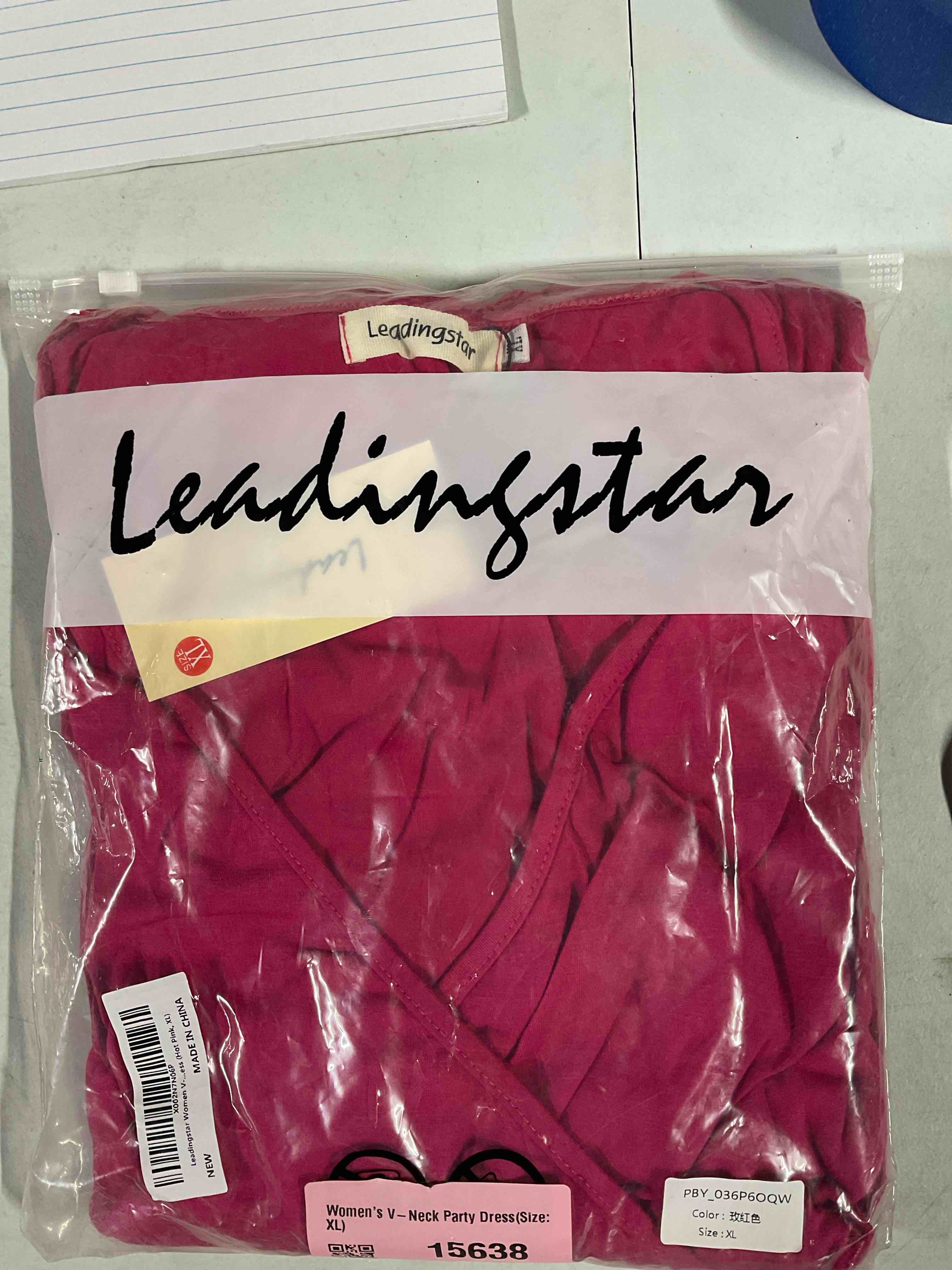 Women's V-Neck Party Dress(Size: XL)