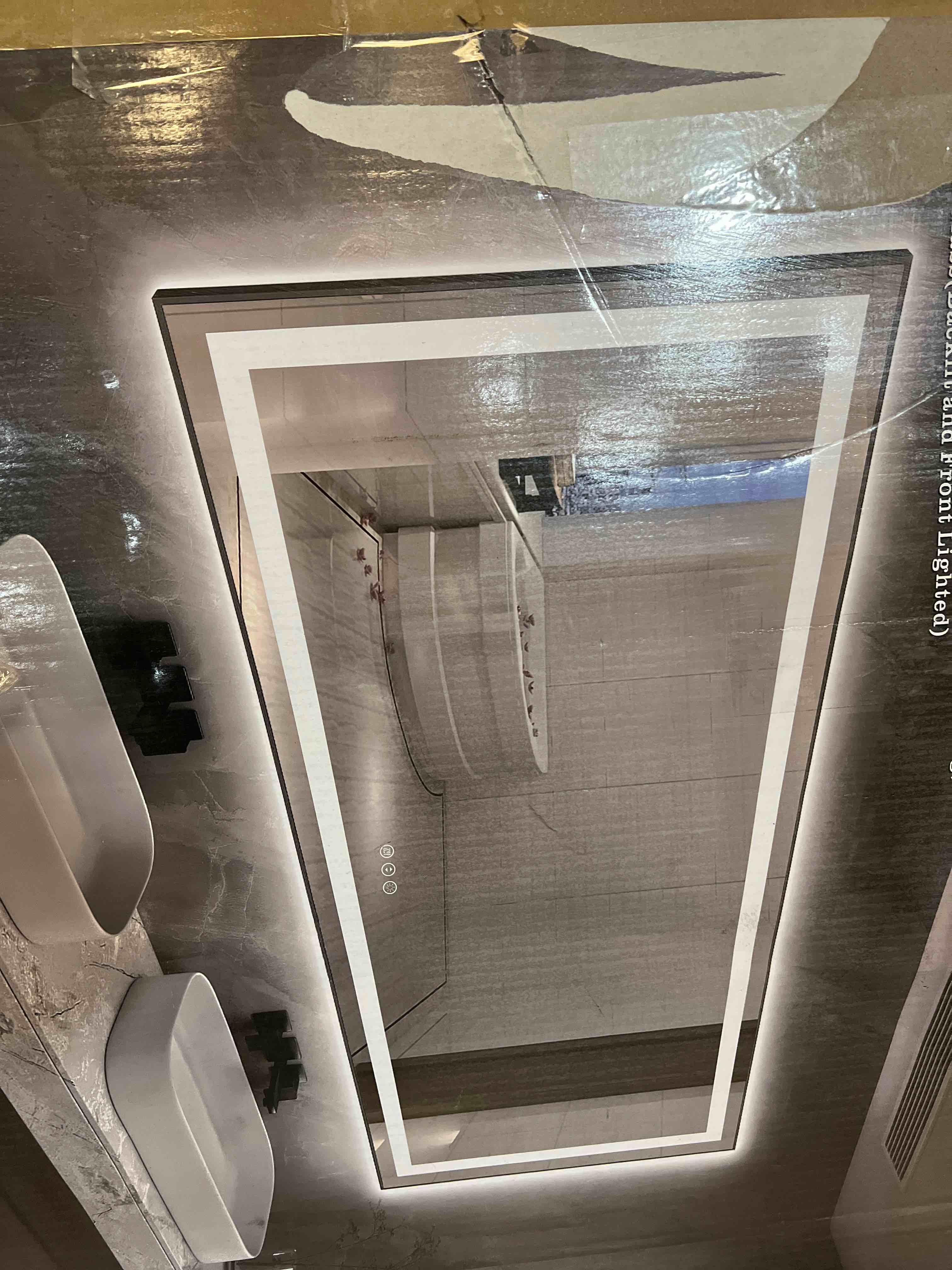 Aevar UL Certified Front & Back LED Anti-Fog Tempered Glass Framed Bathroom/Vanity Mirror with 3-Year Warranty