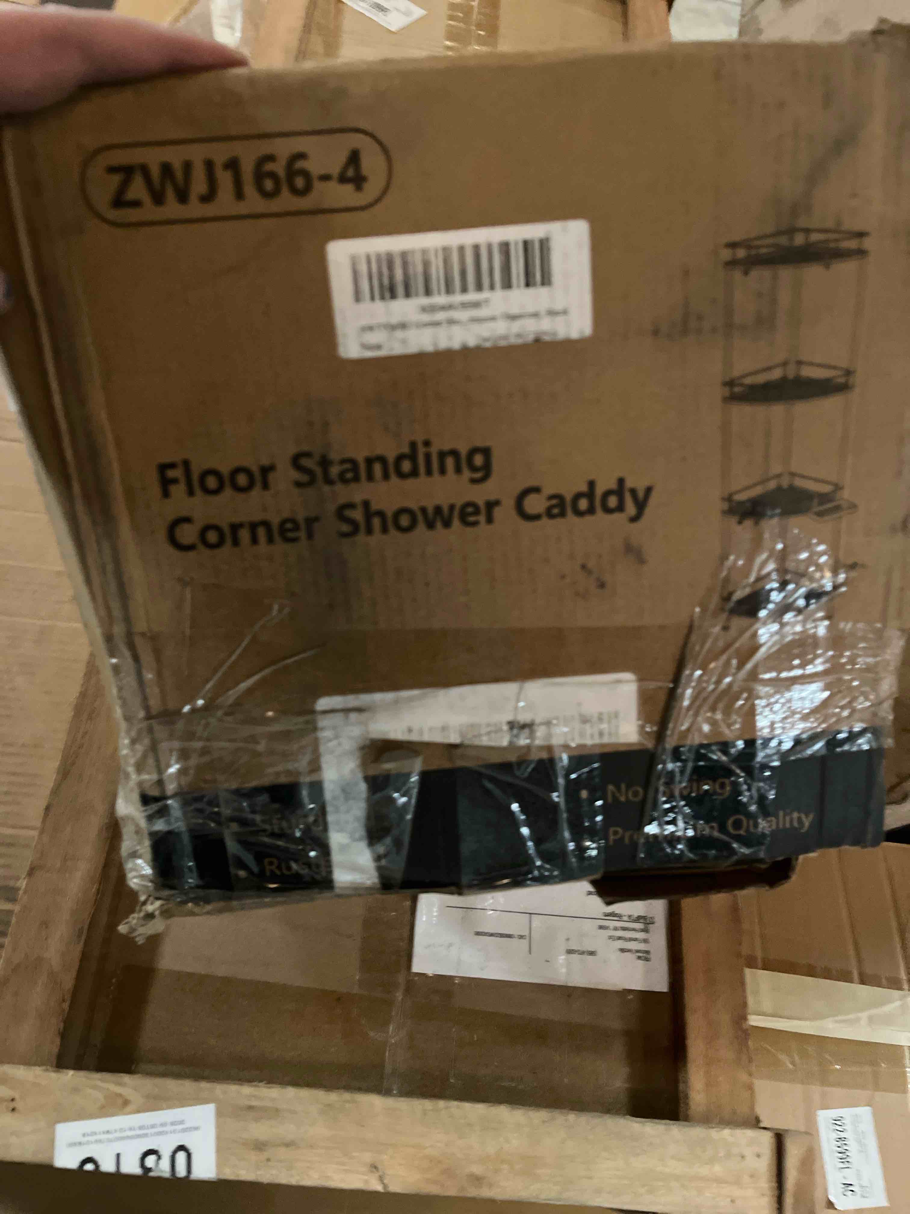 floor standing shower caddy