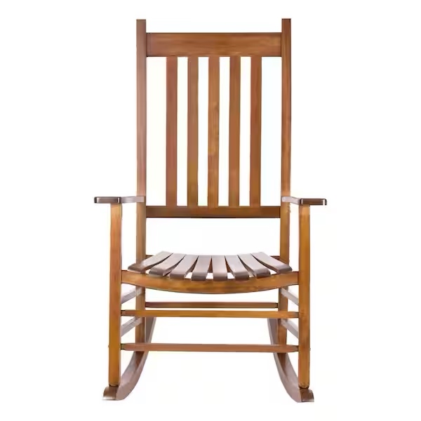 Vermont Porch Rocker Oak Wood Outdoor Rocking Chair