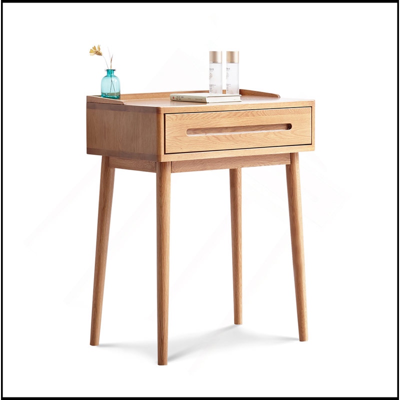 Compact Solid Wood Bistro Table Dresser with Storage, Perfect for Modern Home Decor and Efficient Organization WAFAUR