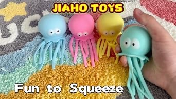 Four pack octopus squishy toys