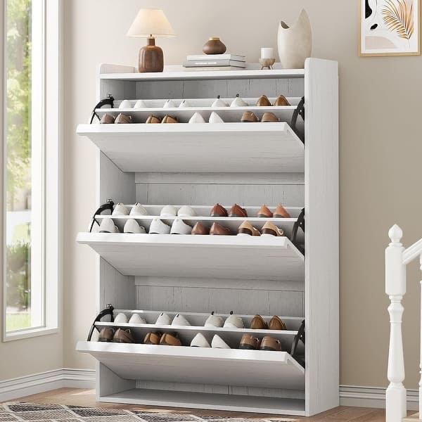 Three Drawer Shoe Rack