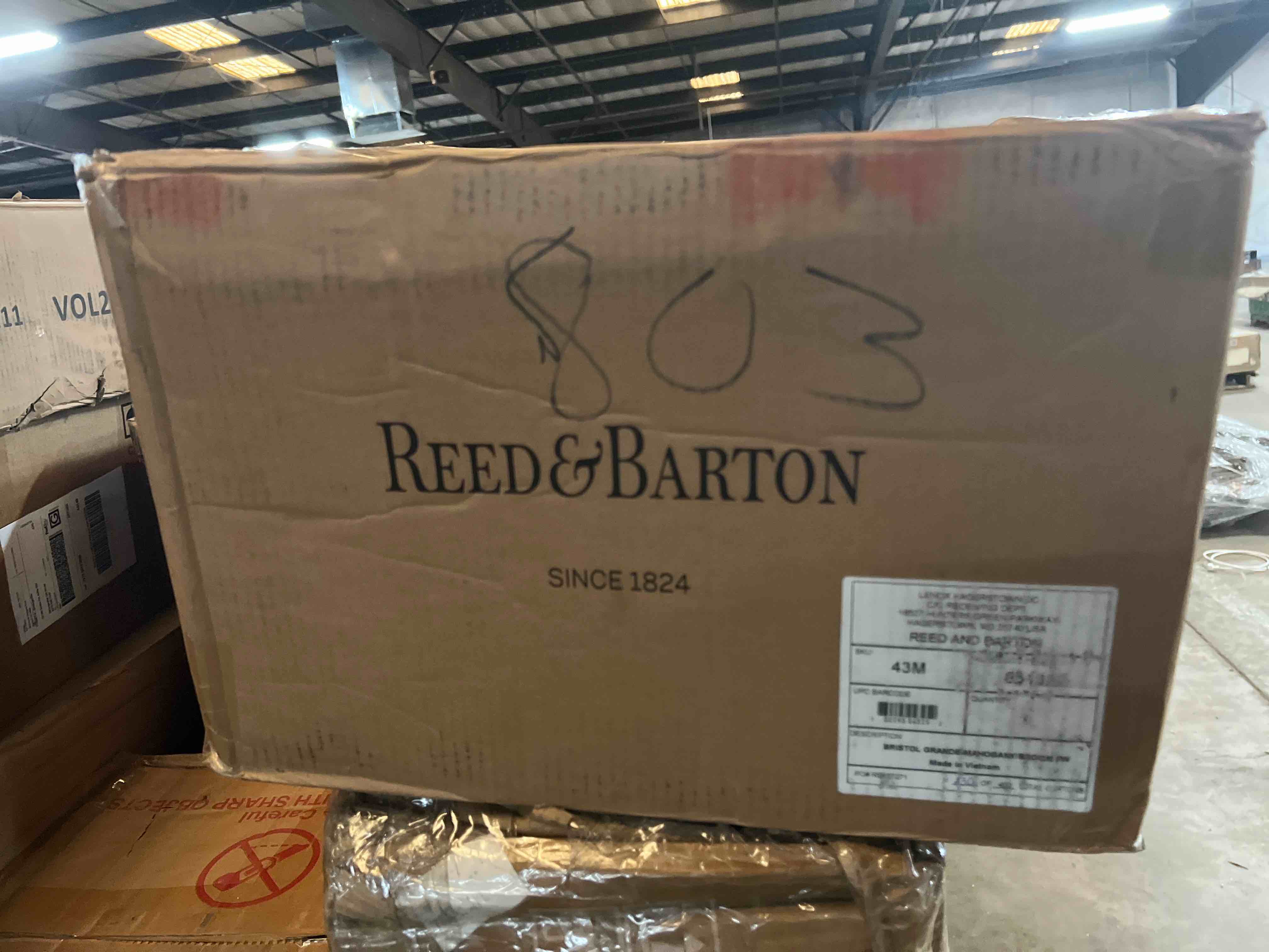 Condition photo showing Good Condition for Reed & Barton 43M Bristol Grande Mahogany Flatware Chest,Brown