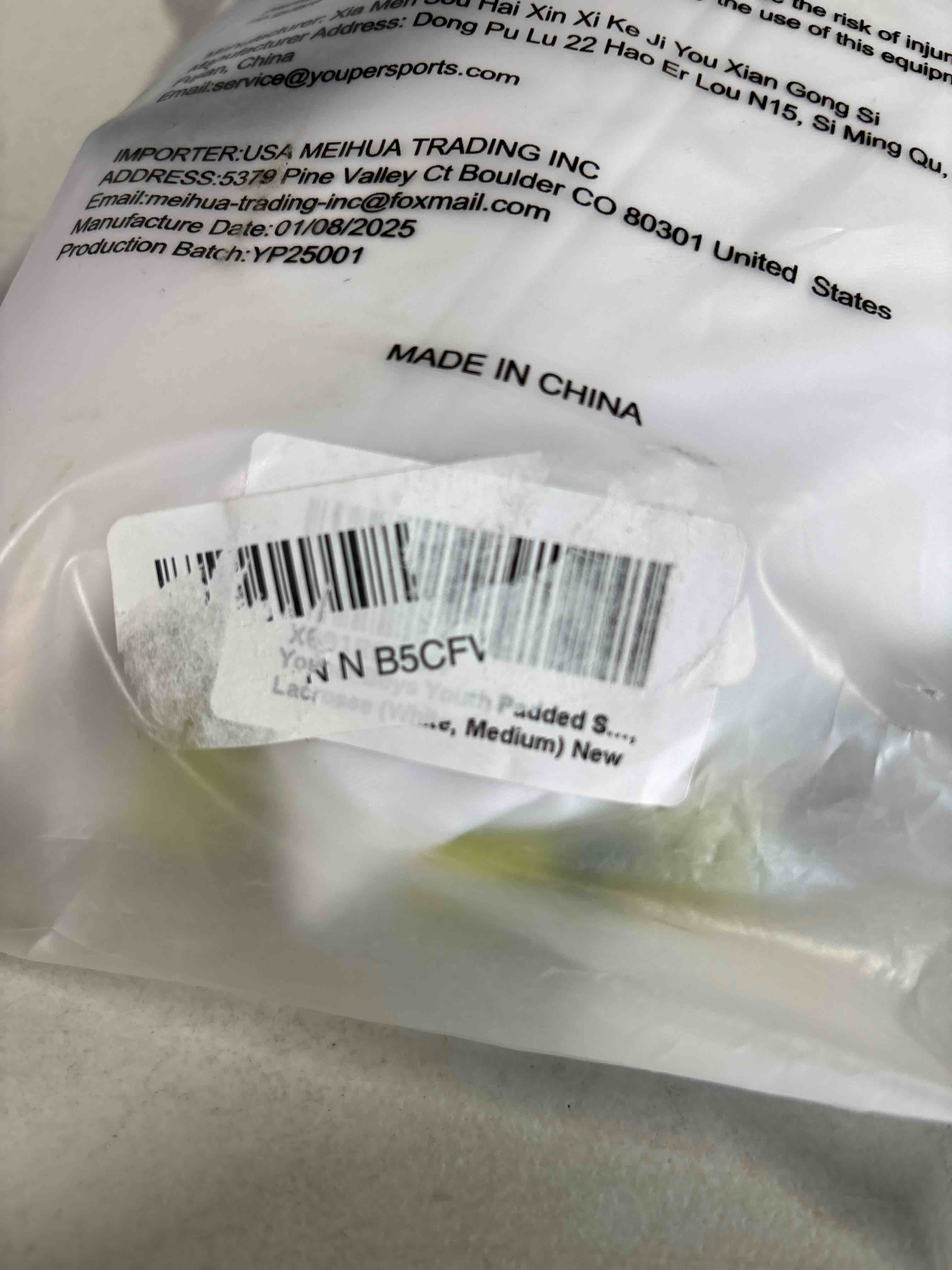 Condition photo showing Good Condition for Youper Boys Youth Padded. Size Med.