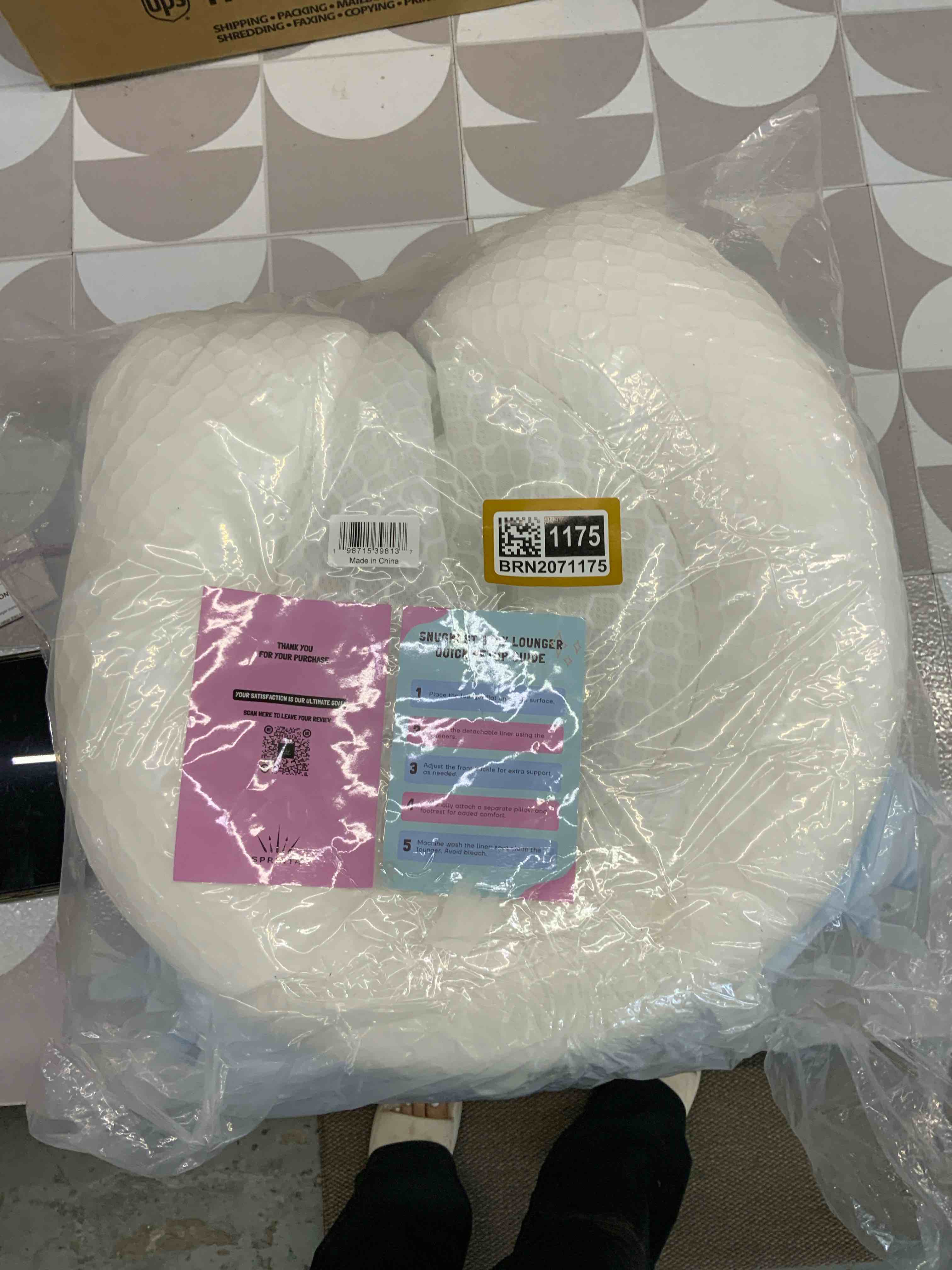 Condition photo showing Brand New for Baby Lounger for Newborns and Infants, Portable Co-Sleeping Bed with Pillow & Foot Rest - 100% Cotton, Snug, Travel-Friendly, Breathable Fabric, Ideal for Cribs & Floor - Sprinta (Penguin Cozy)
