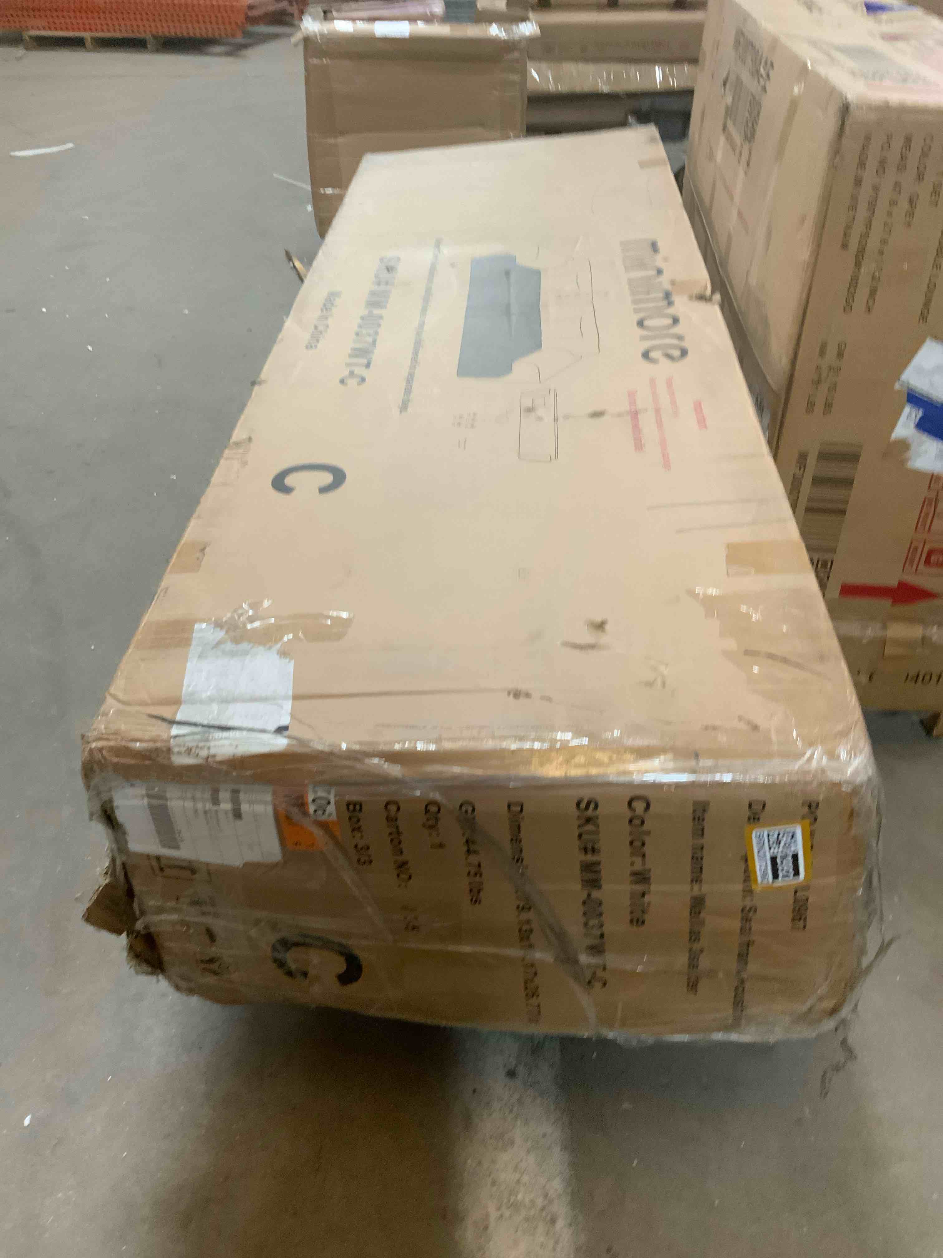 Wallas 3Seater Sofa Backframe White Boucle BOX 3 OF 3