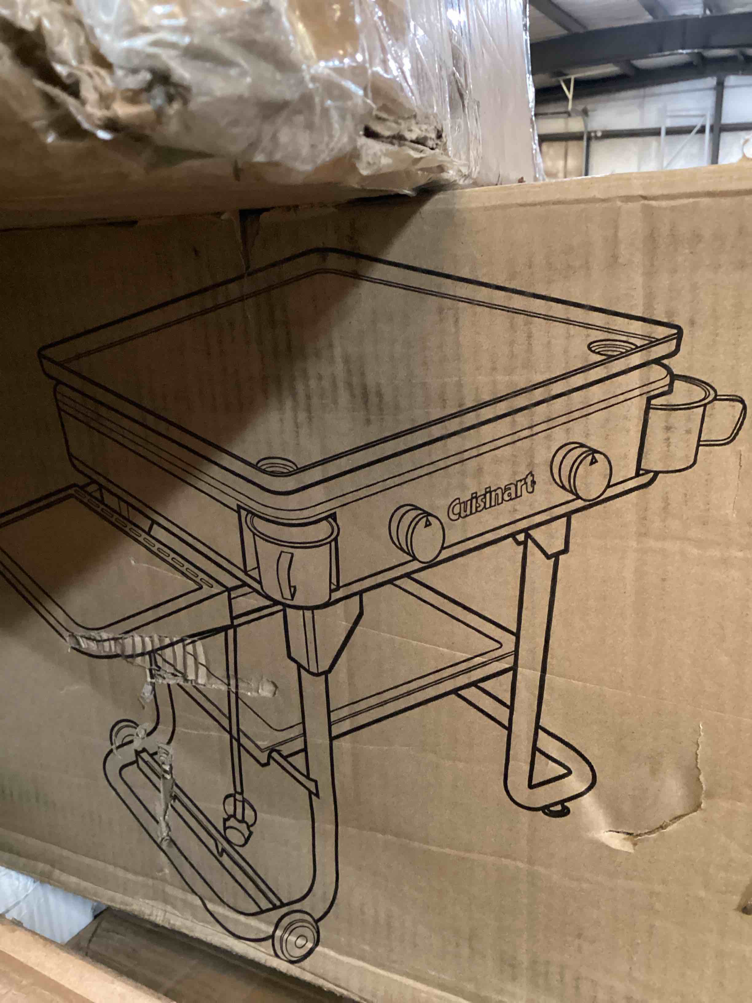 28" two burner gas griddle and cover