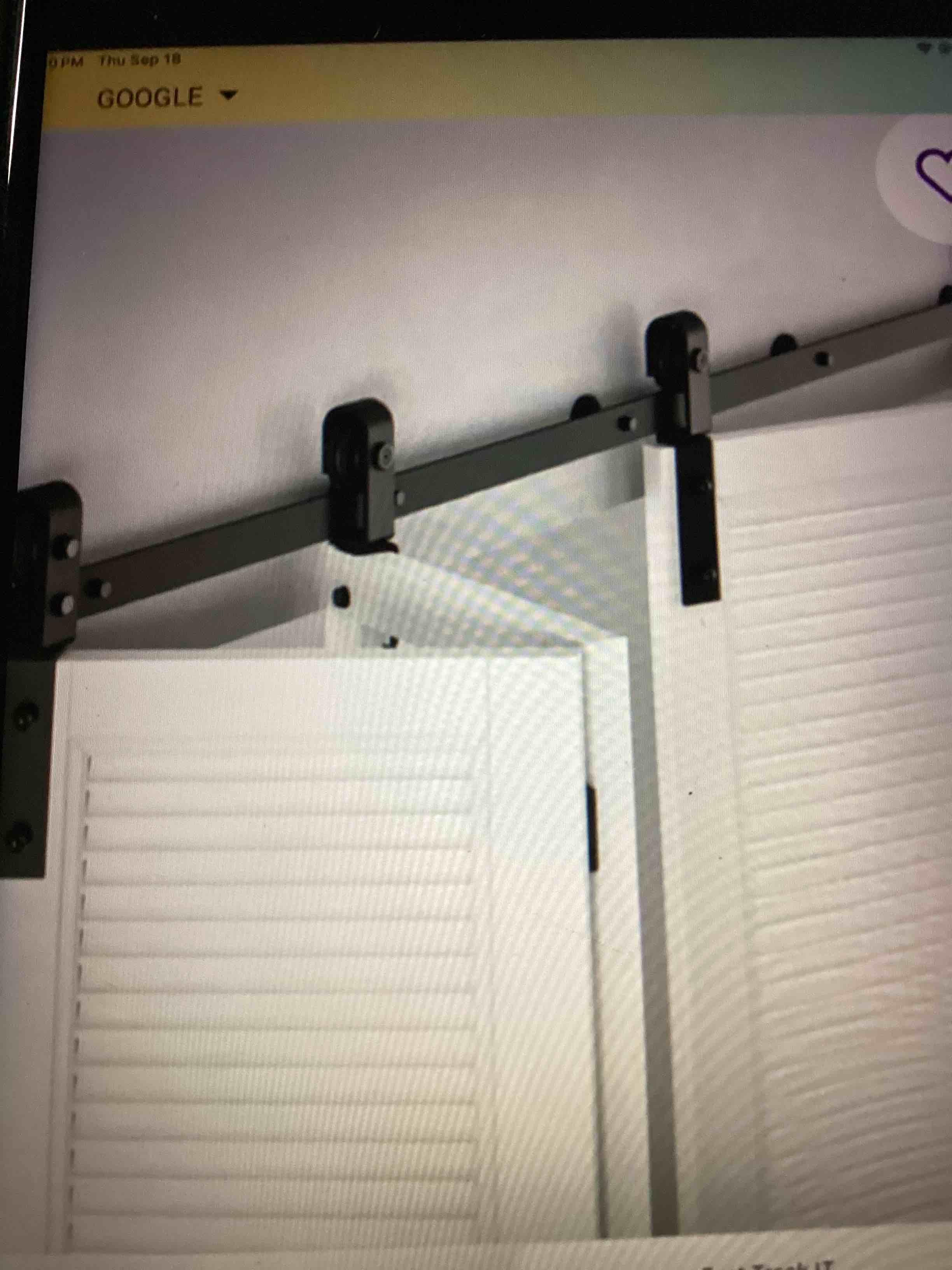 bi-folding sliding barn door hardware kit for 2 doors, carbon steel black bifold barn door kit for closet(doors not included)