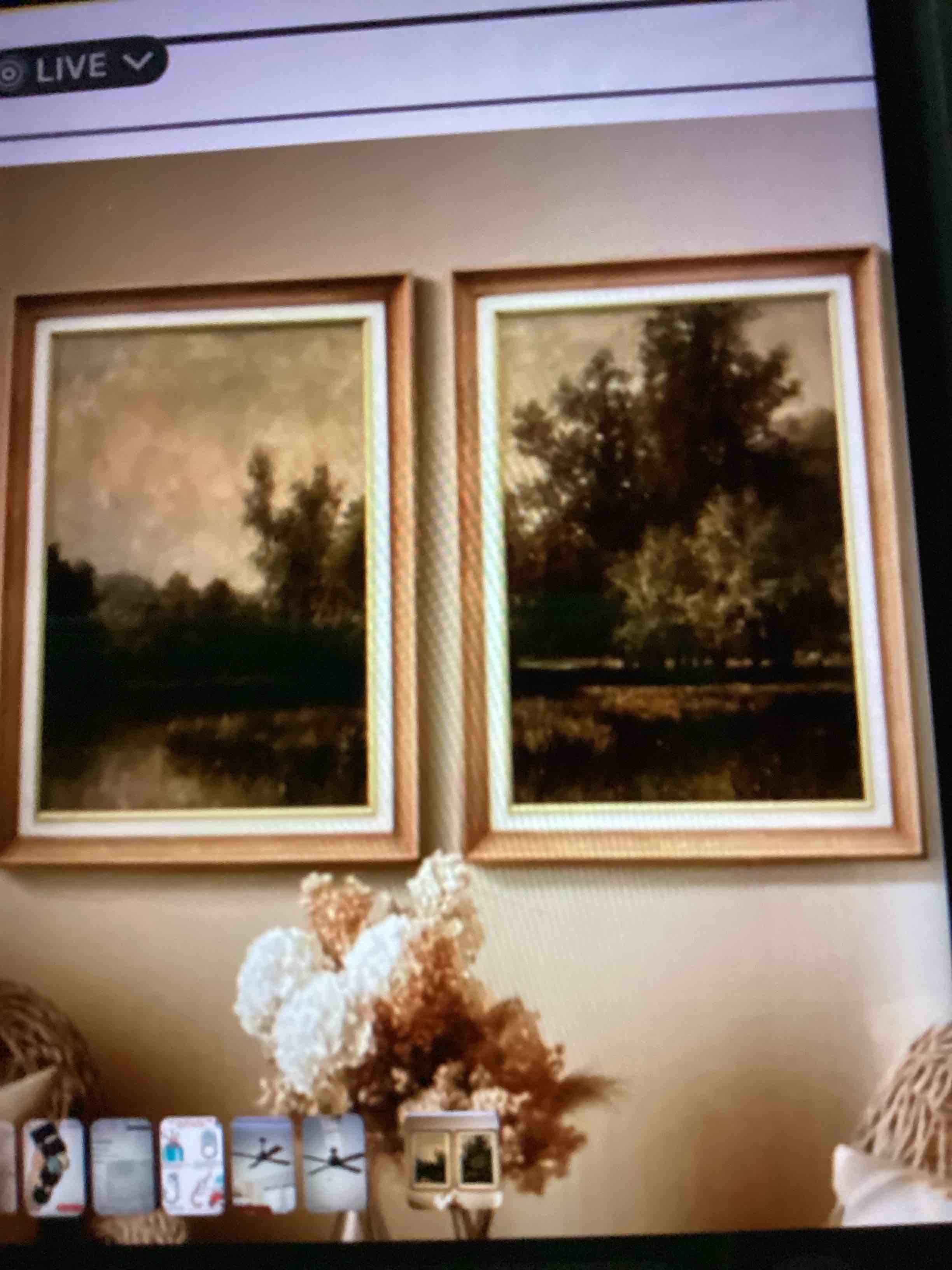set of 2 premium framed art artworks on premium canvas with 26"x36" frame