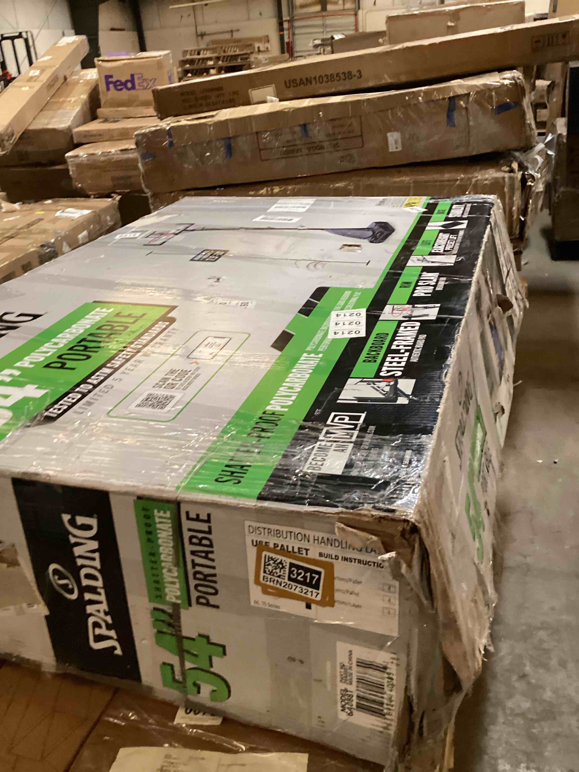 Spalding 54” portable basketball goal 