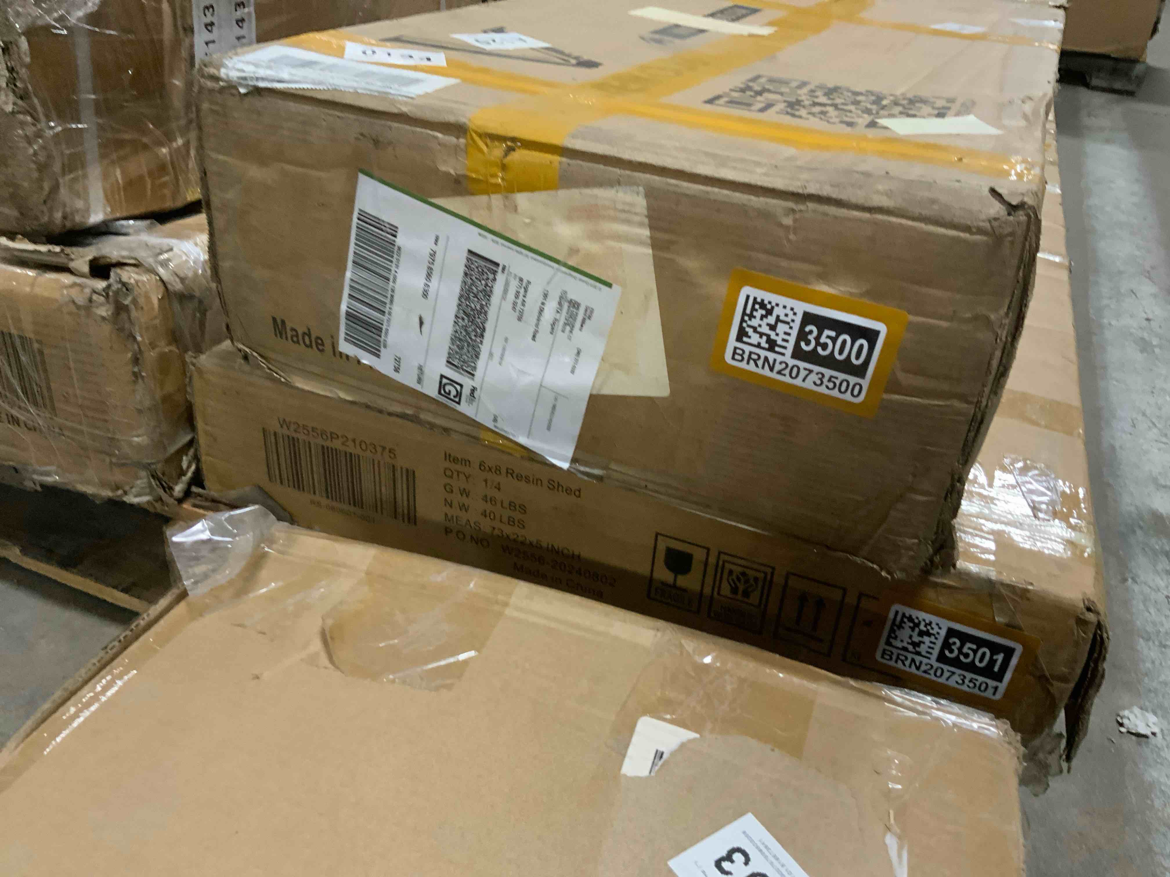 8x6ft outdoor resin garden shed with floor and 2 windows, plastic patio outdoor storage shed with lockable door for garden tools, bicycles, trash cans