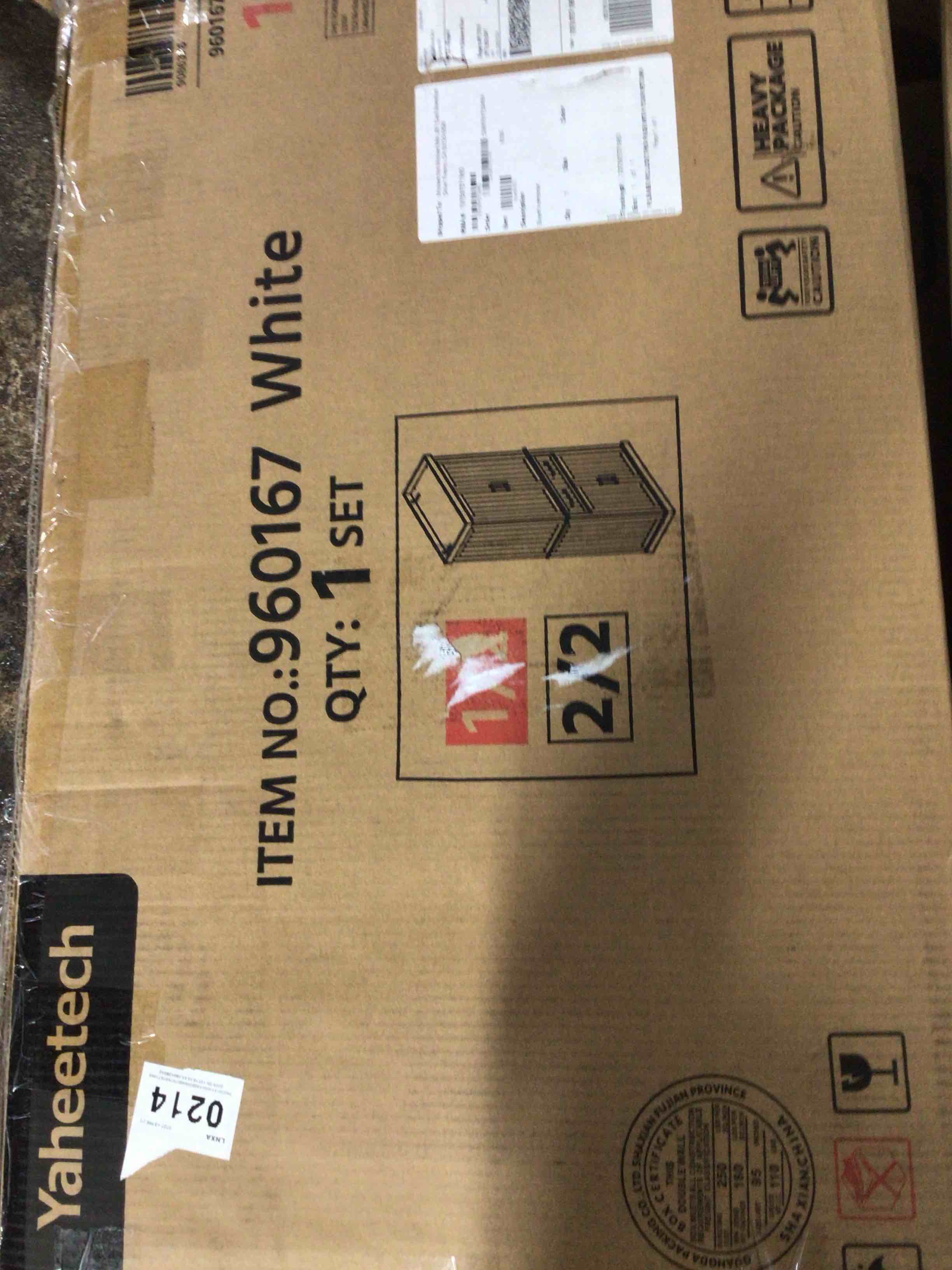 Condition photo showing Good Condition for Annalynne 72.5? H Kitchen Pantry Cabinet with Doors, a Drawer and Adjustable Shelves