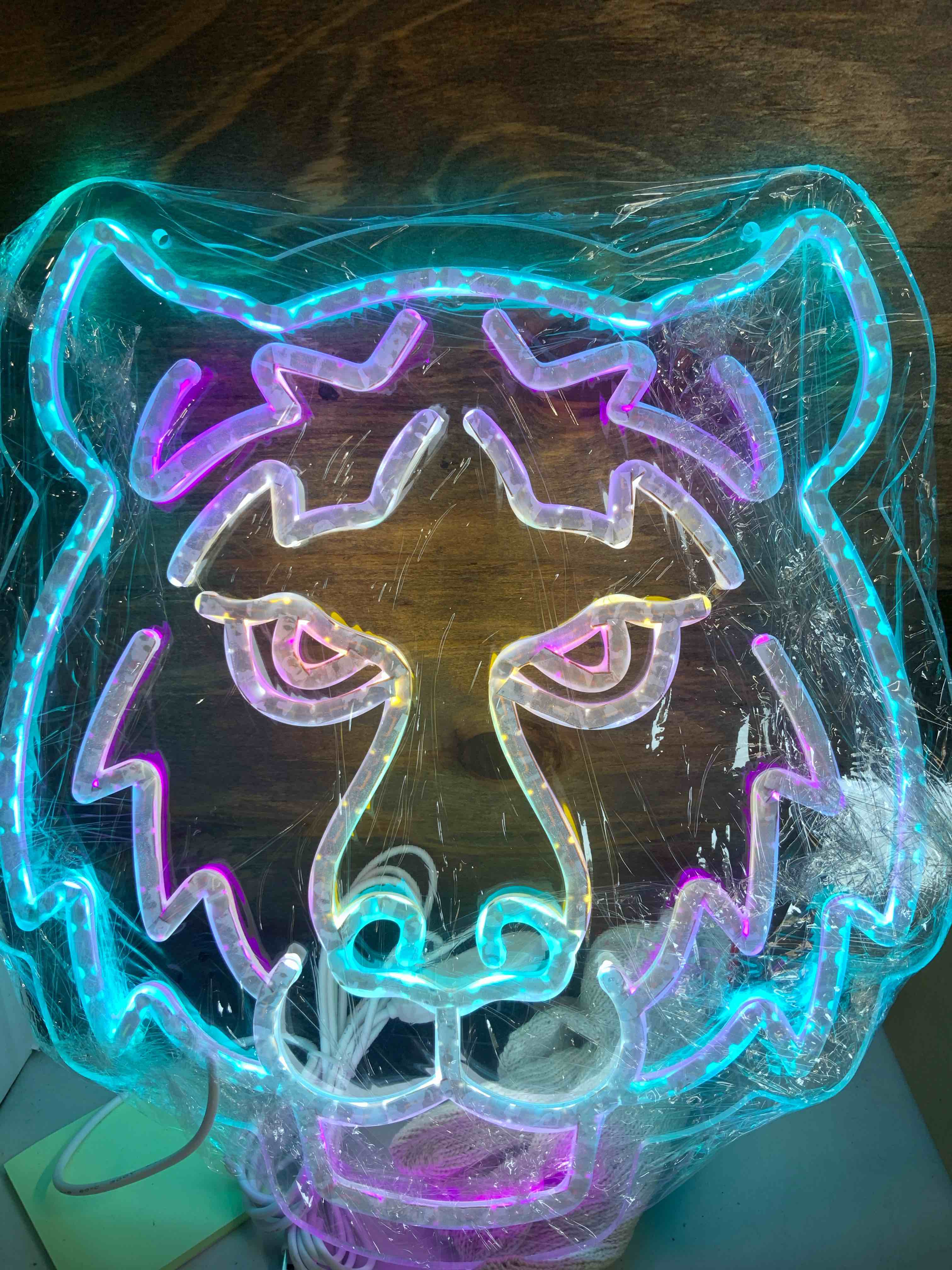 Tiger Neon Sign, Dimmable