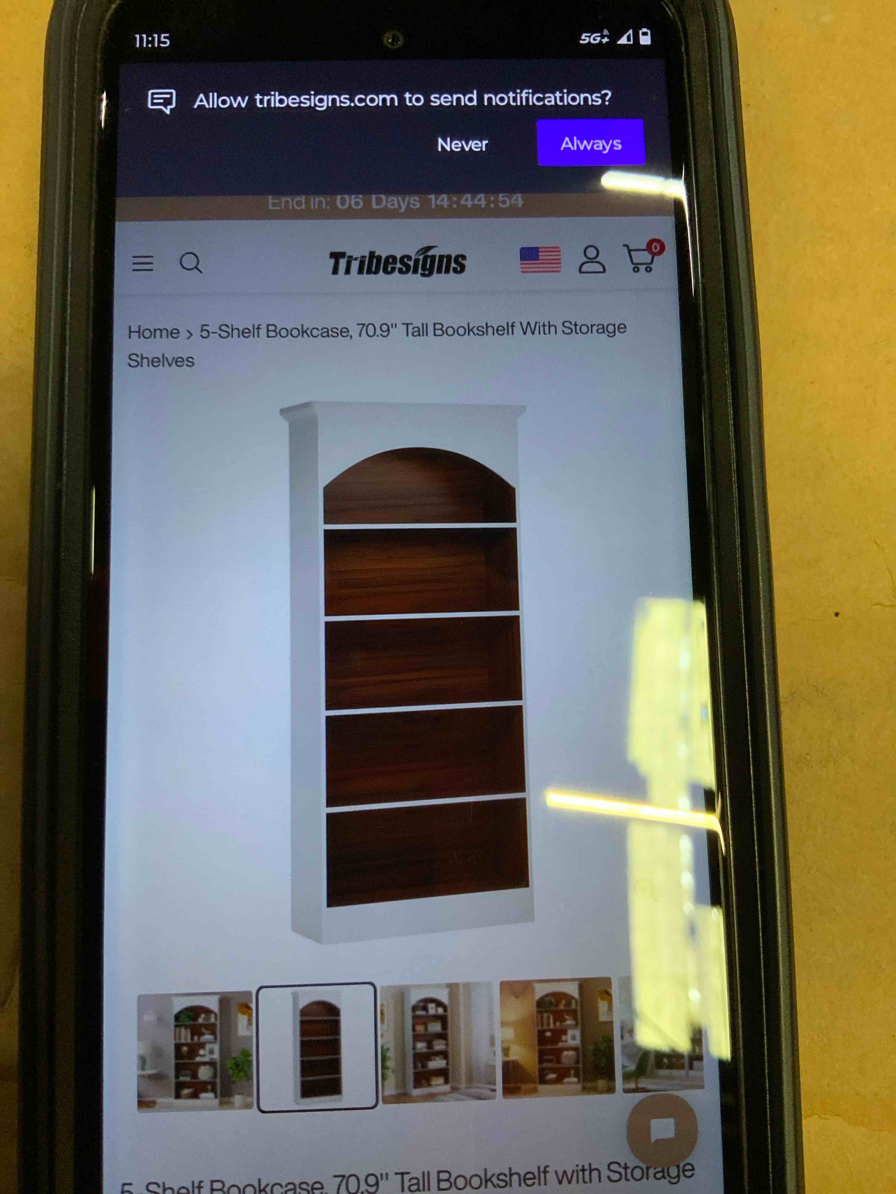 70.9'' Tall Bookcase