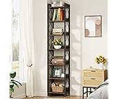 teddy natural wood tone bookcase storage with side rail