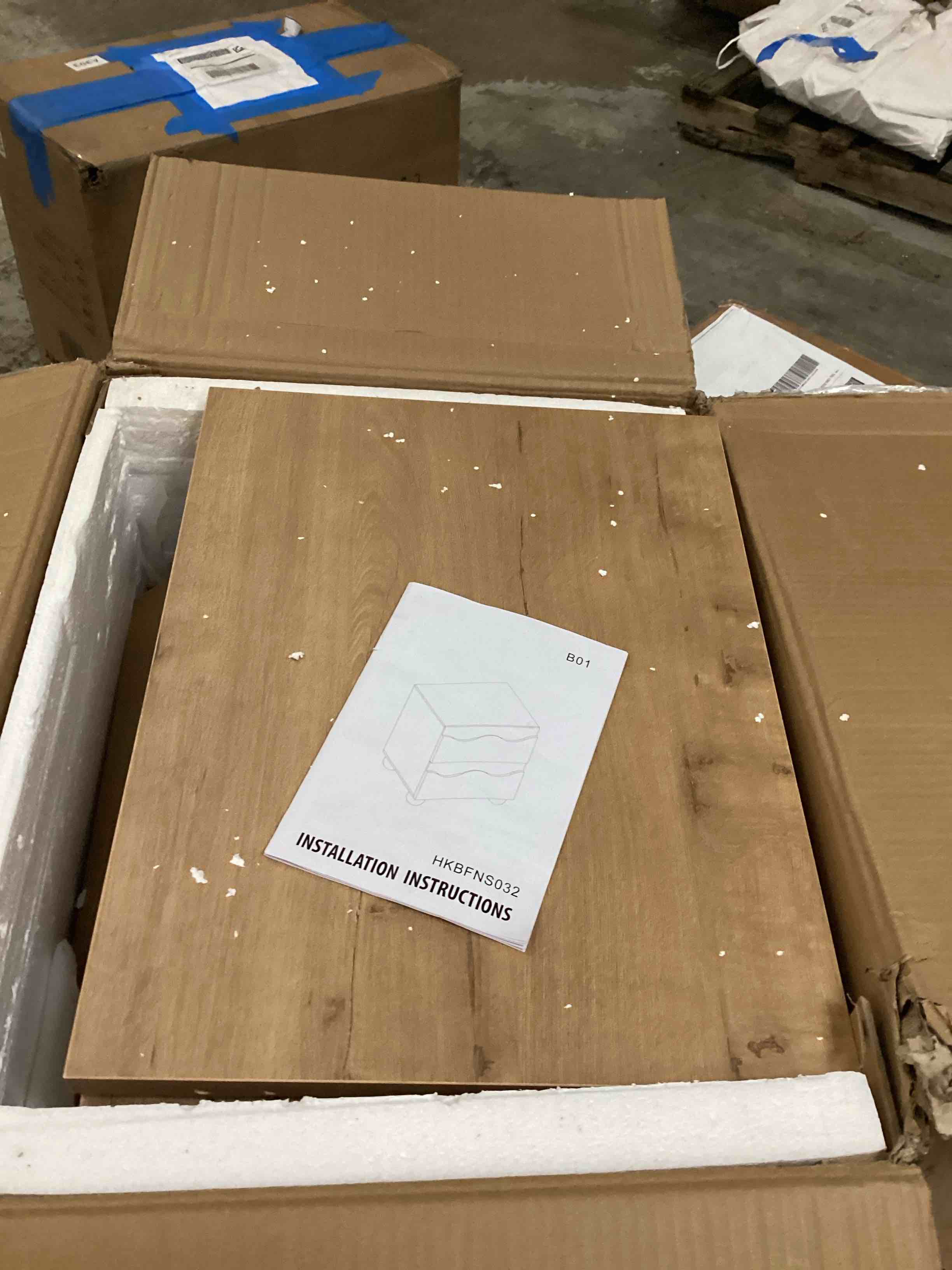 2 - drawer 19.7"w nightstand