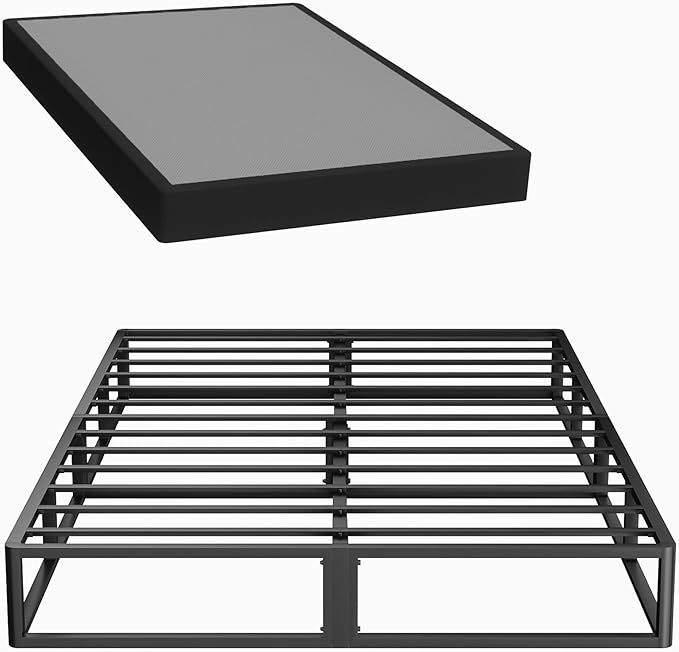 10 Inch Metal Box Spring With Frabric Cover, Easy Assembly