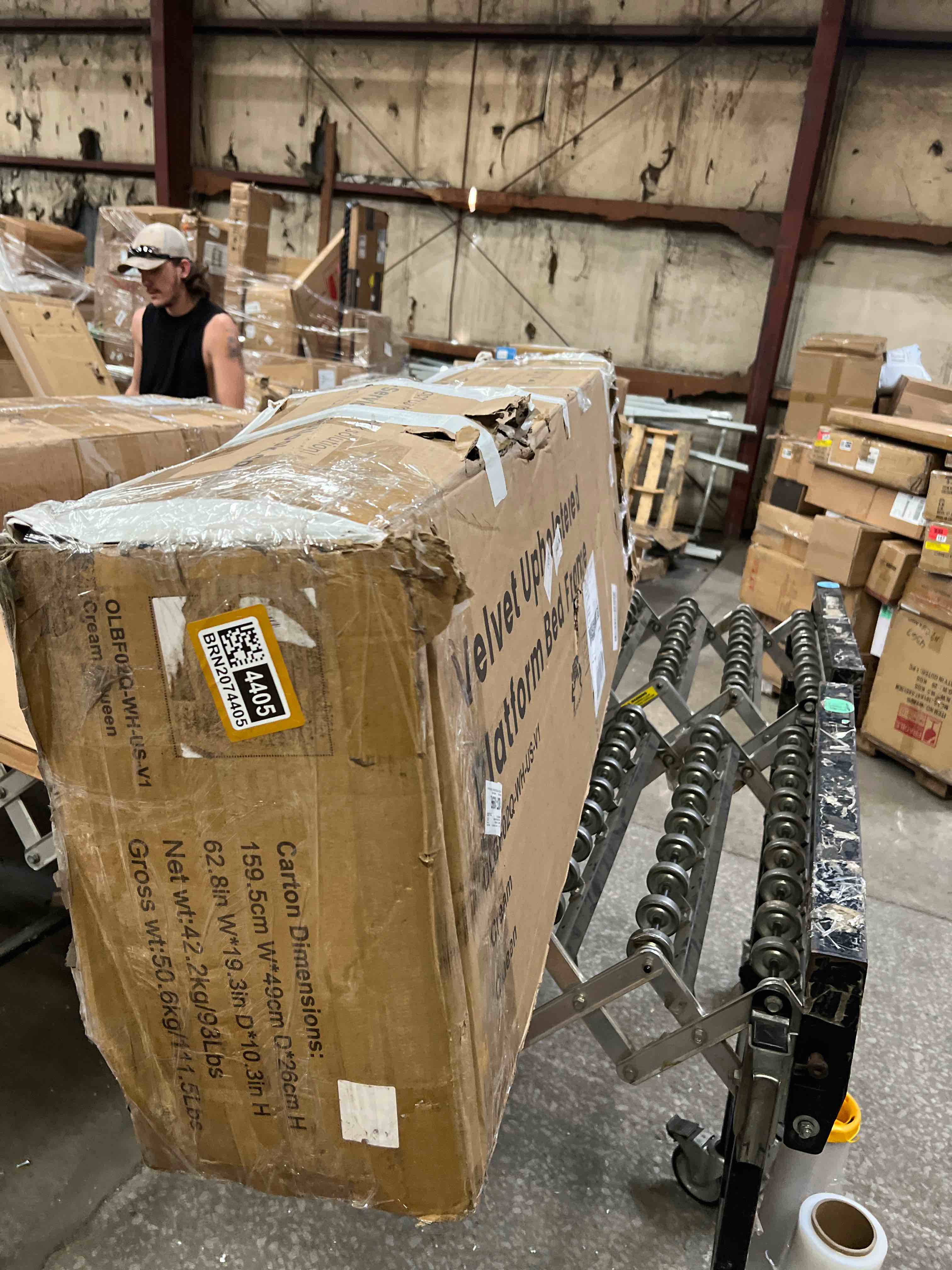 56" Velvet Wingback Bed Frame