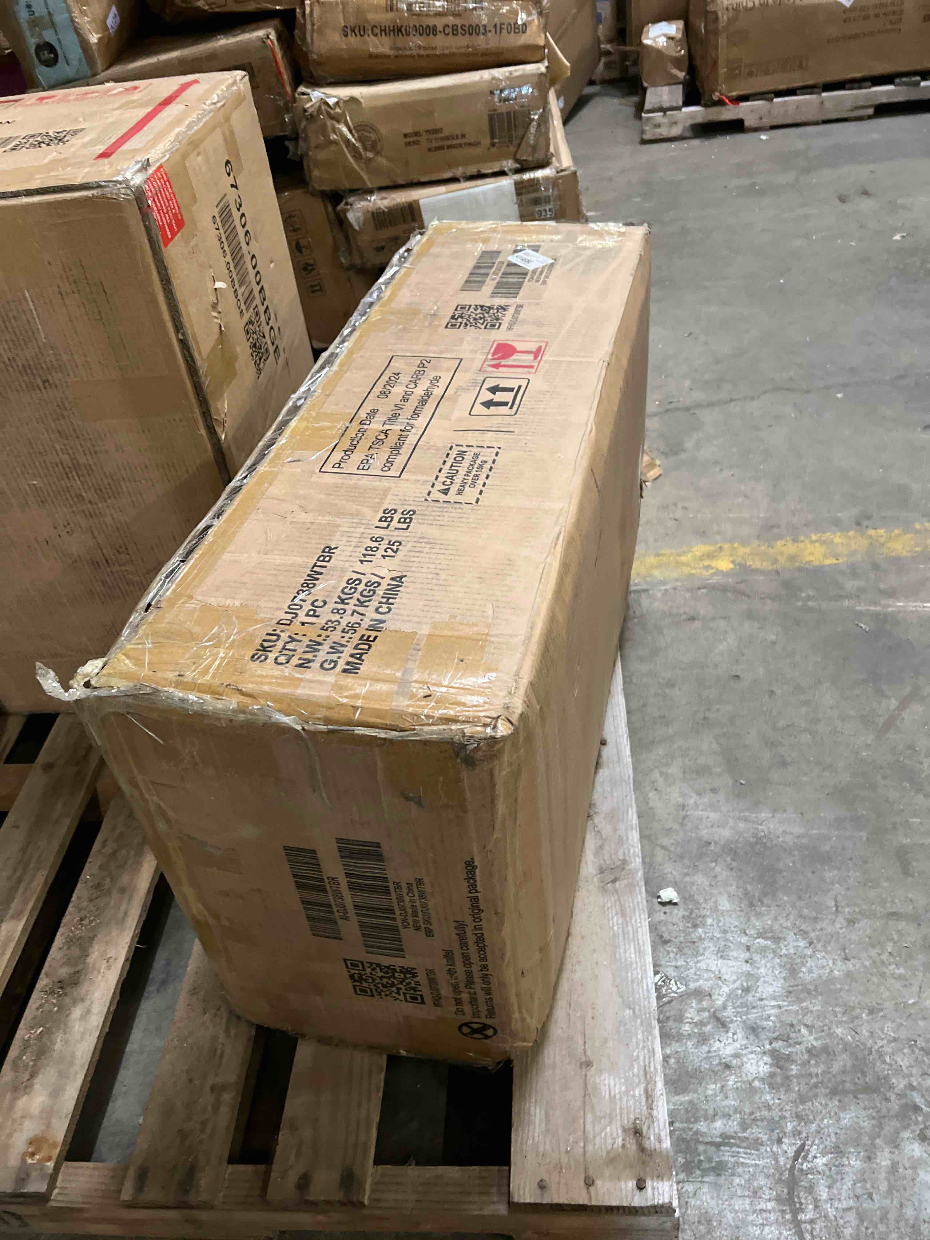 71.3" kitchen pantry with 6 door shelves, 2 sliding storage trays, and 1 external drawer