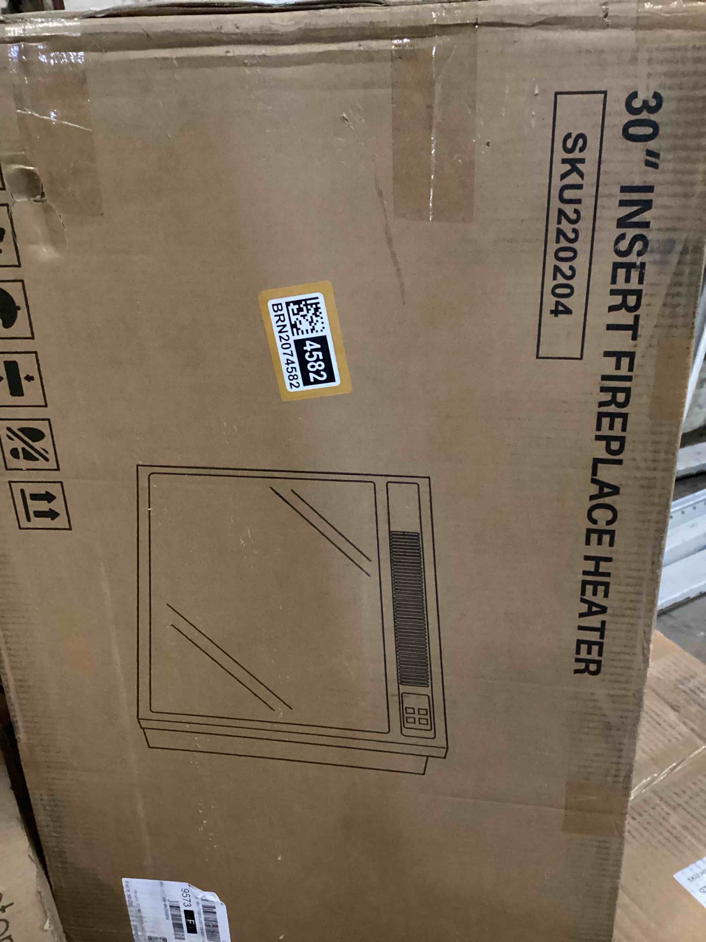 30” insert fireplace heater