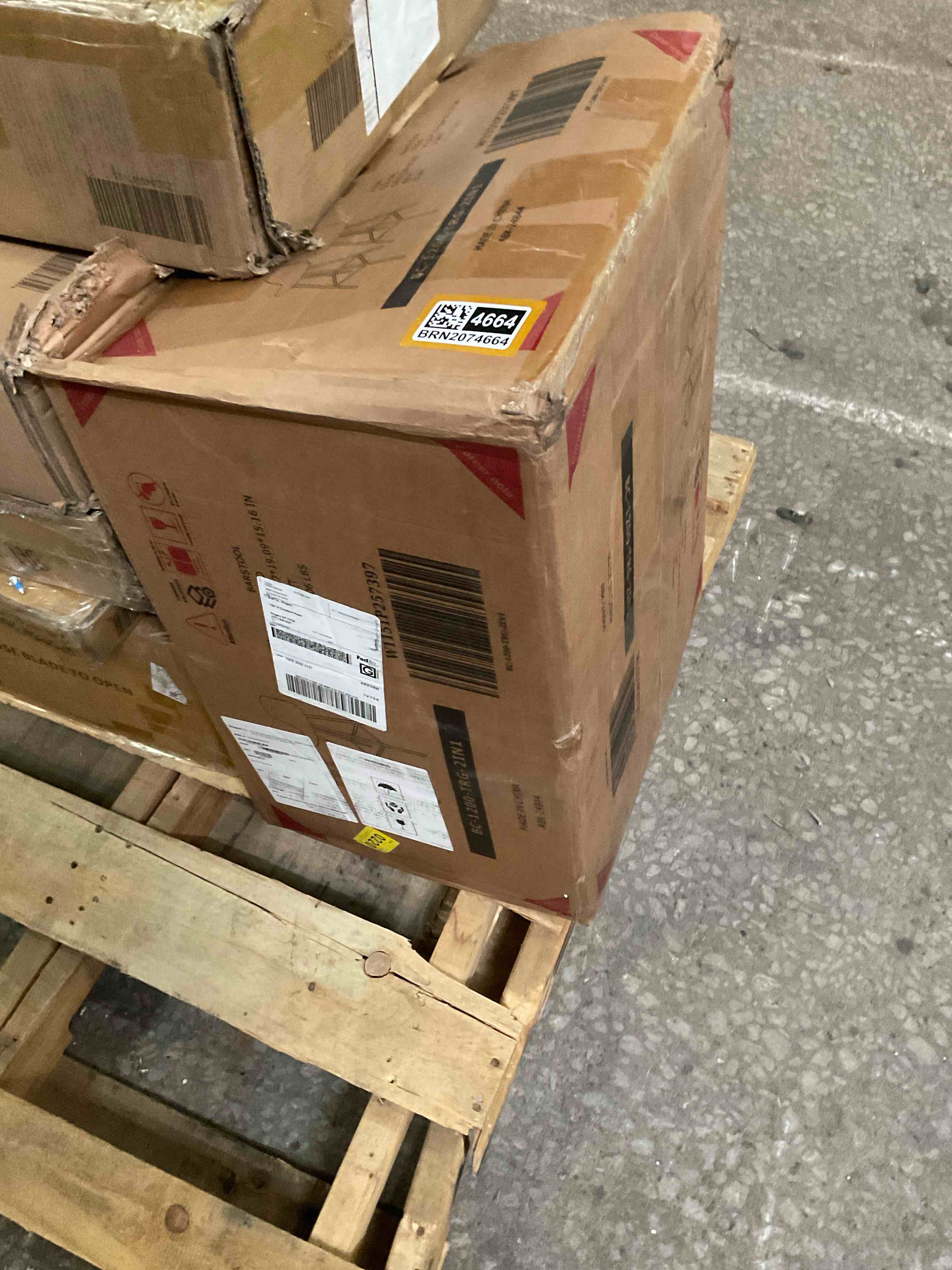 Counter Stool with Metal Frame