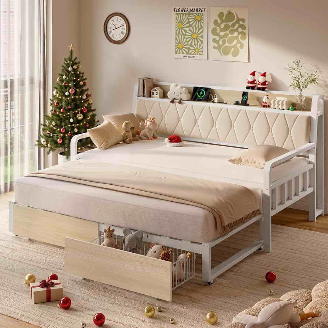 Venice Full Daybed With Twin Trundle Box C