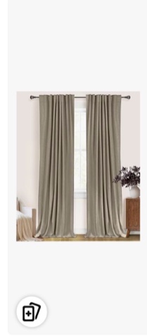 graciella thermal insulated faux linen textured 100% blackout curtains for bedroom living room back tab/rod pocket