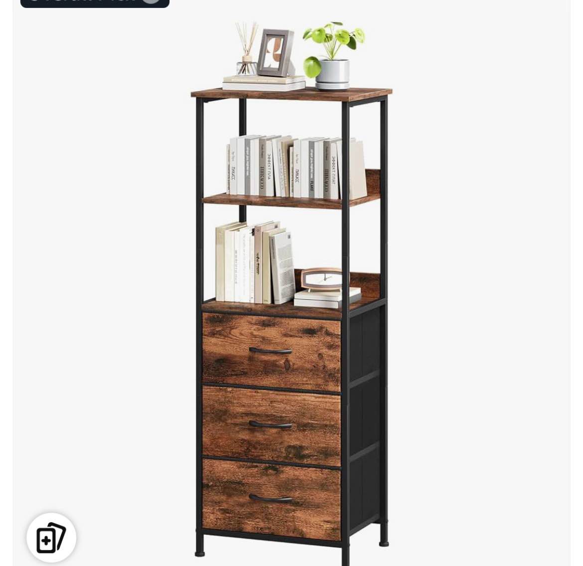 Modern Bookcase With 3-Color Lighting And Spacious Desktop