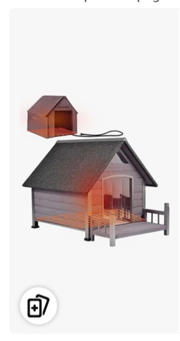 Tucker Murphy Pet Heated Dog House Outdoor 45" Large Dog Kennel with Metal Frame Insulated Indoor Dog Cage for Small Medium Large Dogs with Heater and Insulated Liner