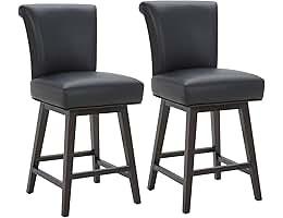 Daco 26" Modern Upholstered Counter Stool with Metal Sled Frame