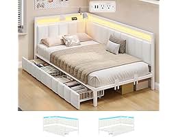 Nantucket Cottage Solid Wood Twin Daybed with Storage Drawers