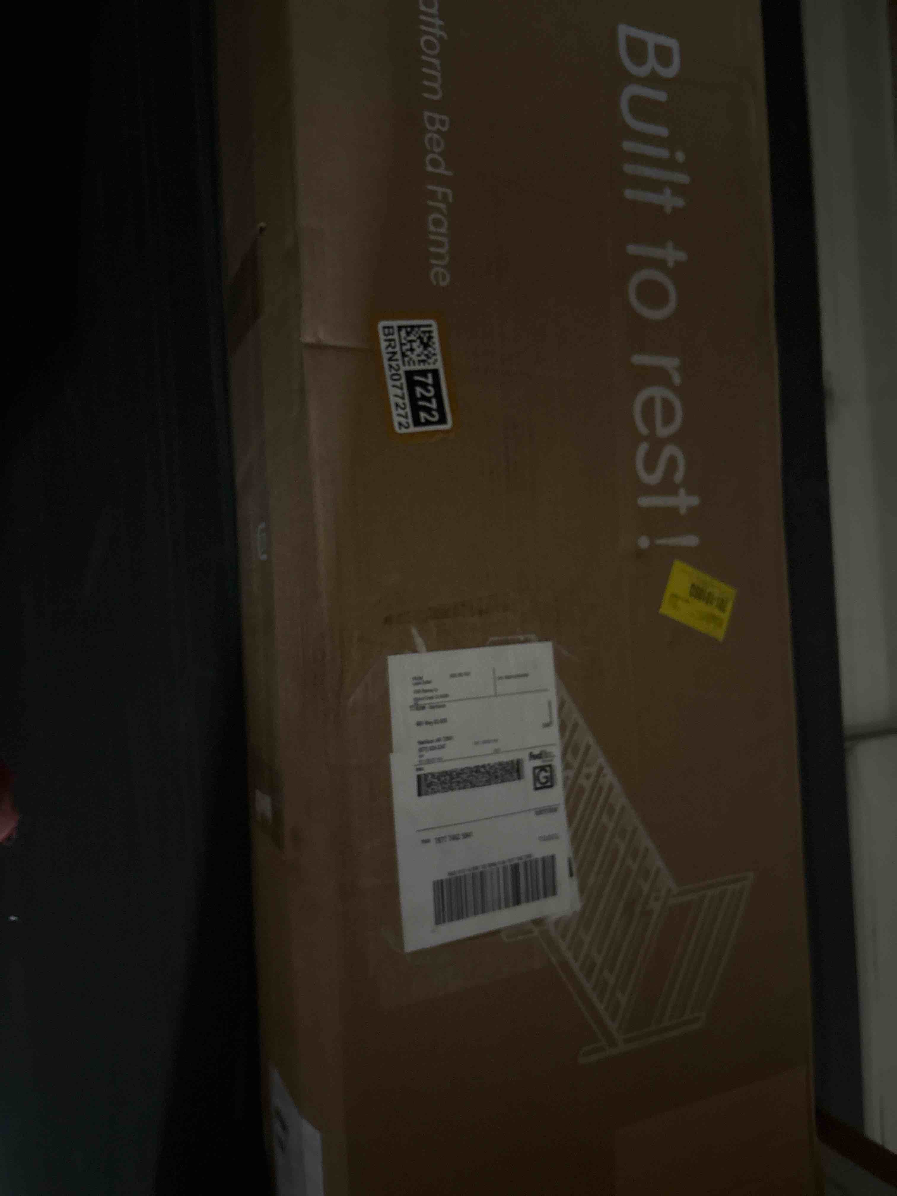 12 Inch Solid Wood Platform Bed Frame with Headboard, No Box Spring Needed and Easy Assembly