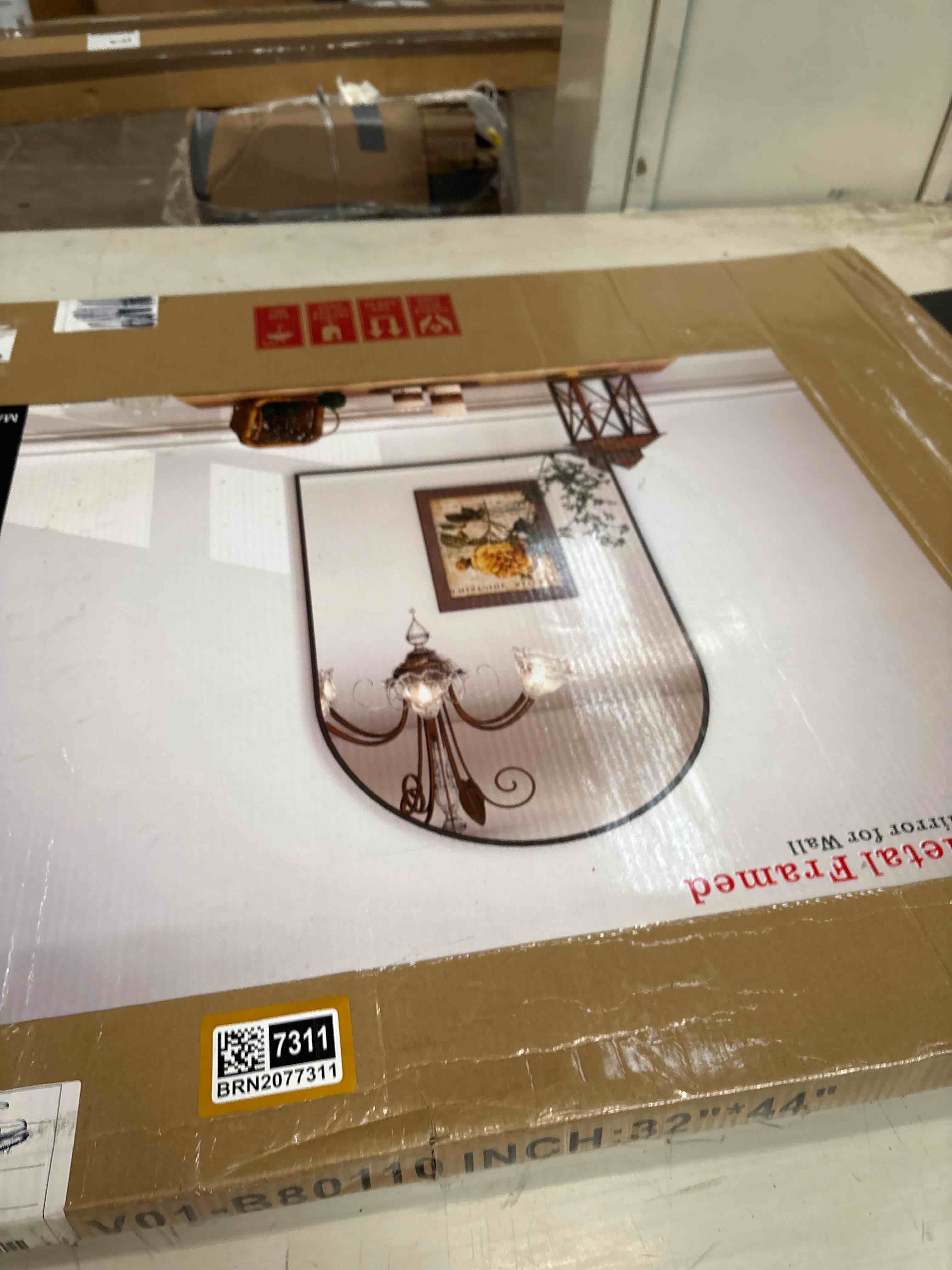 Amara Arched Tempered Glass and Aluminum Alloy Framed French Cleat Mounted Wall Decor Bathroom Vanity Mirror with 5-Year Warranty