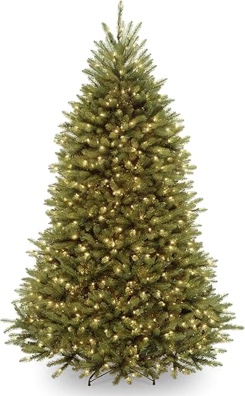National Tree Company 7 ft Pre-Lit North Valley Spruce Artificial Christmas Tree