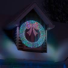 60\u0027\u0027 Lighted Sliver Christmas Wreath With Pink Bow Multi-Light Color And Mode